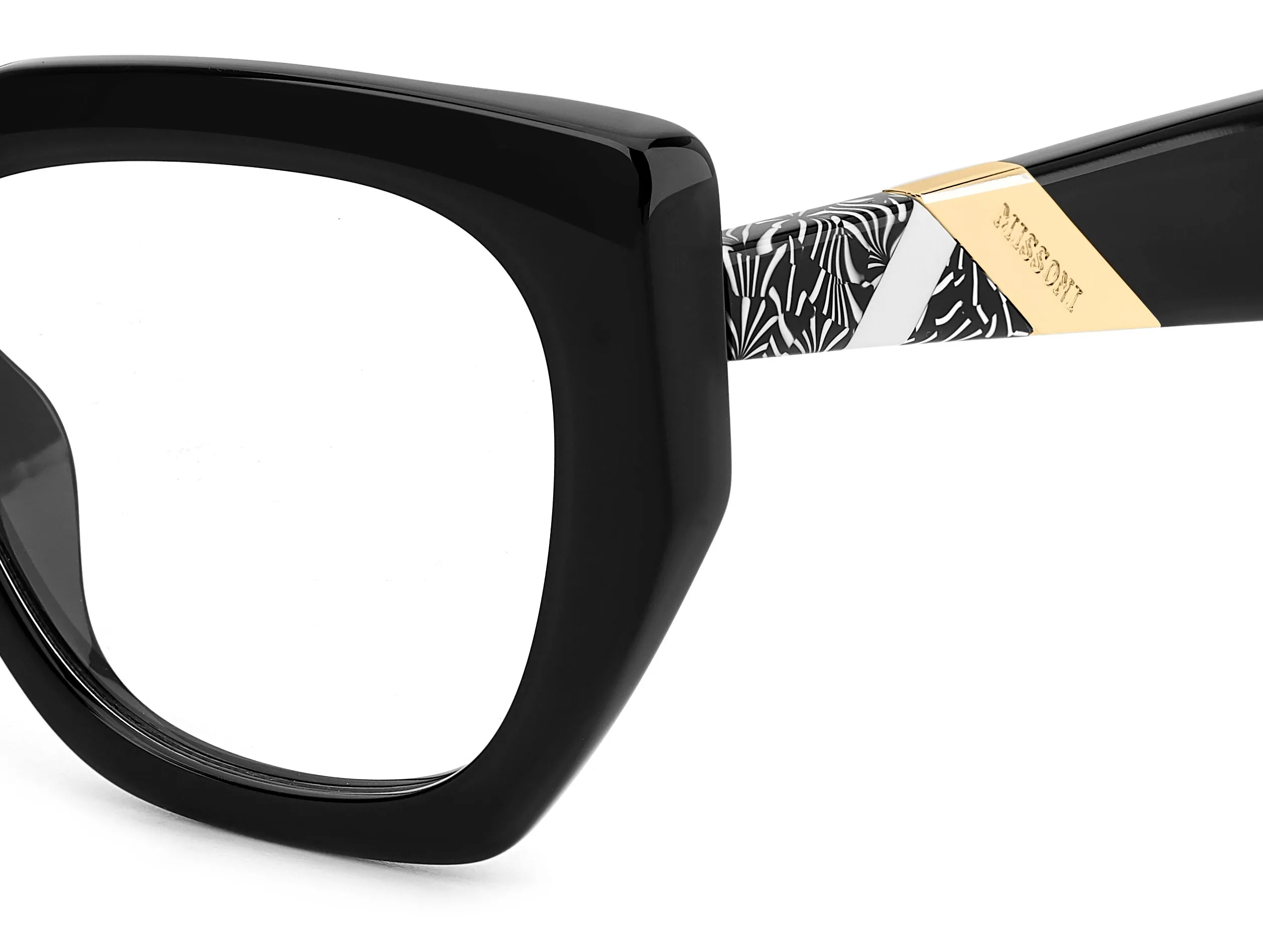 Missoni MIS 0195/G 807 Montature da vista Acetato Nero Squadrata Normale - immagine 3