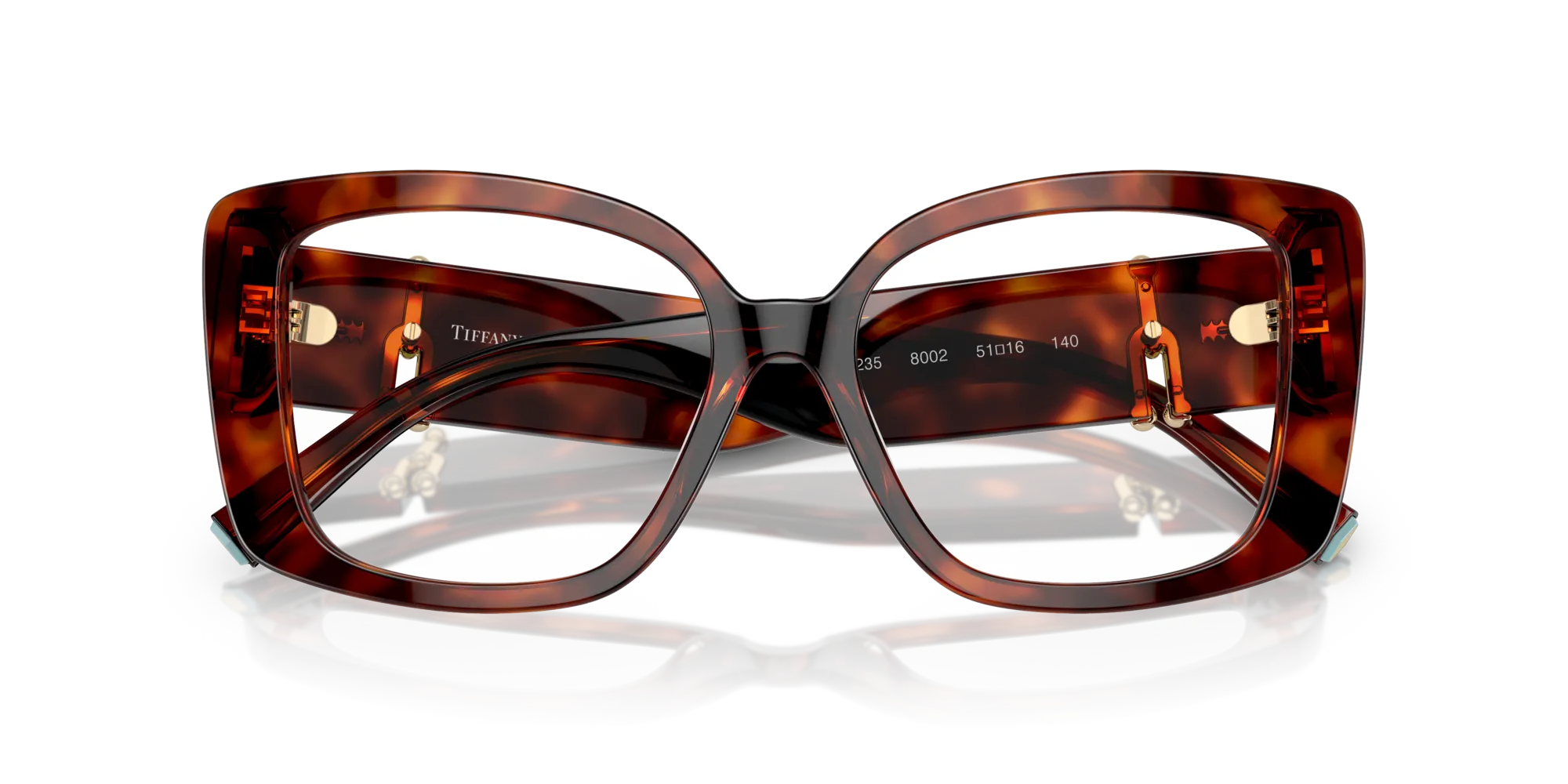 Tiffany TF2235 8002 Montature da vista Acetato Tartaruga Trasparente Squadrata Normale - immagine 2