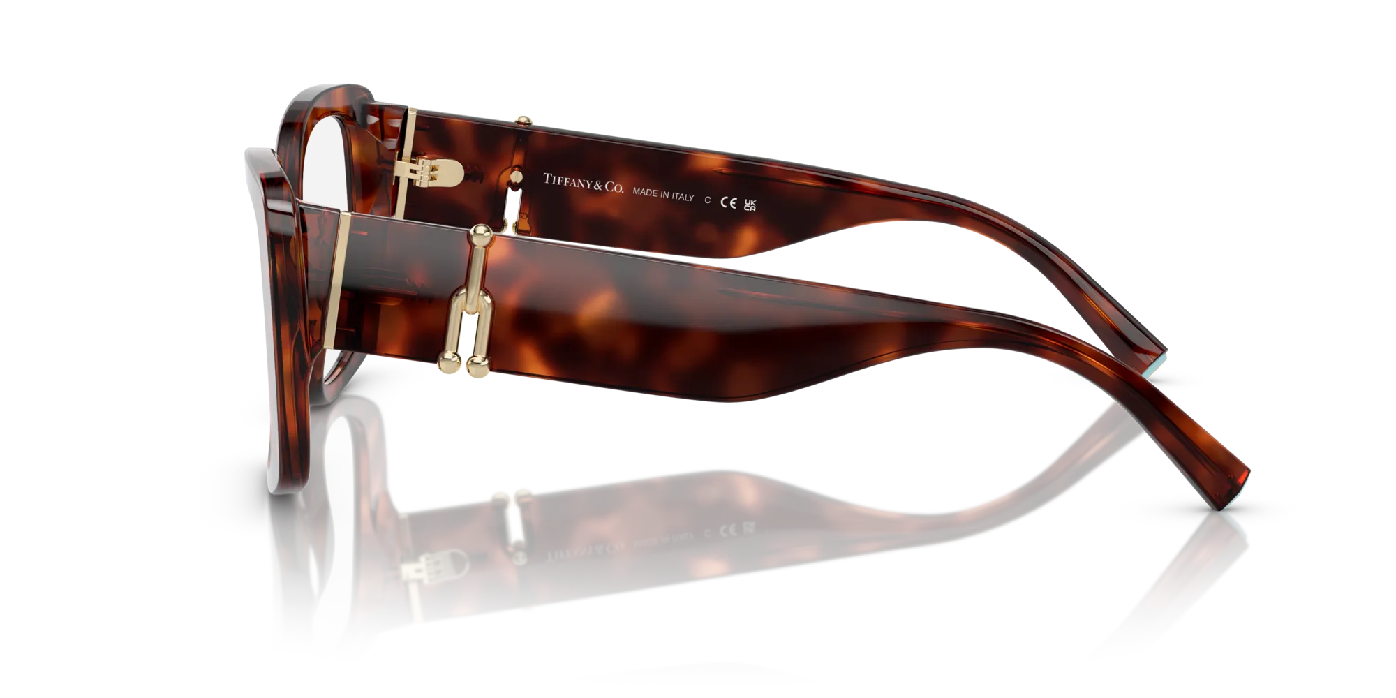 Tiffany TF2235 8002 Montature da vista Acetato Tartaruga Trasparente Squadrata Normale - immagine 4