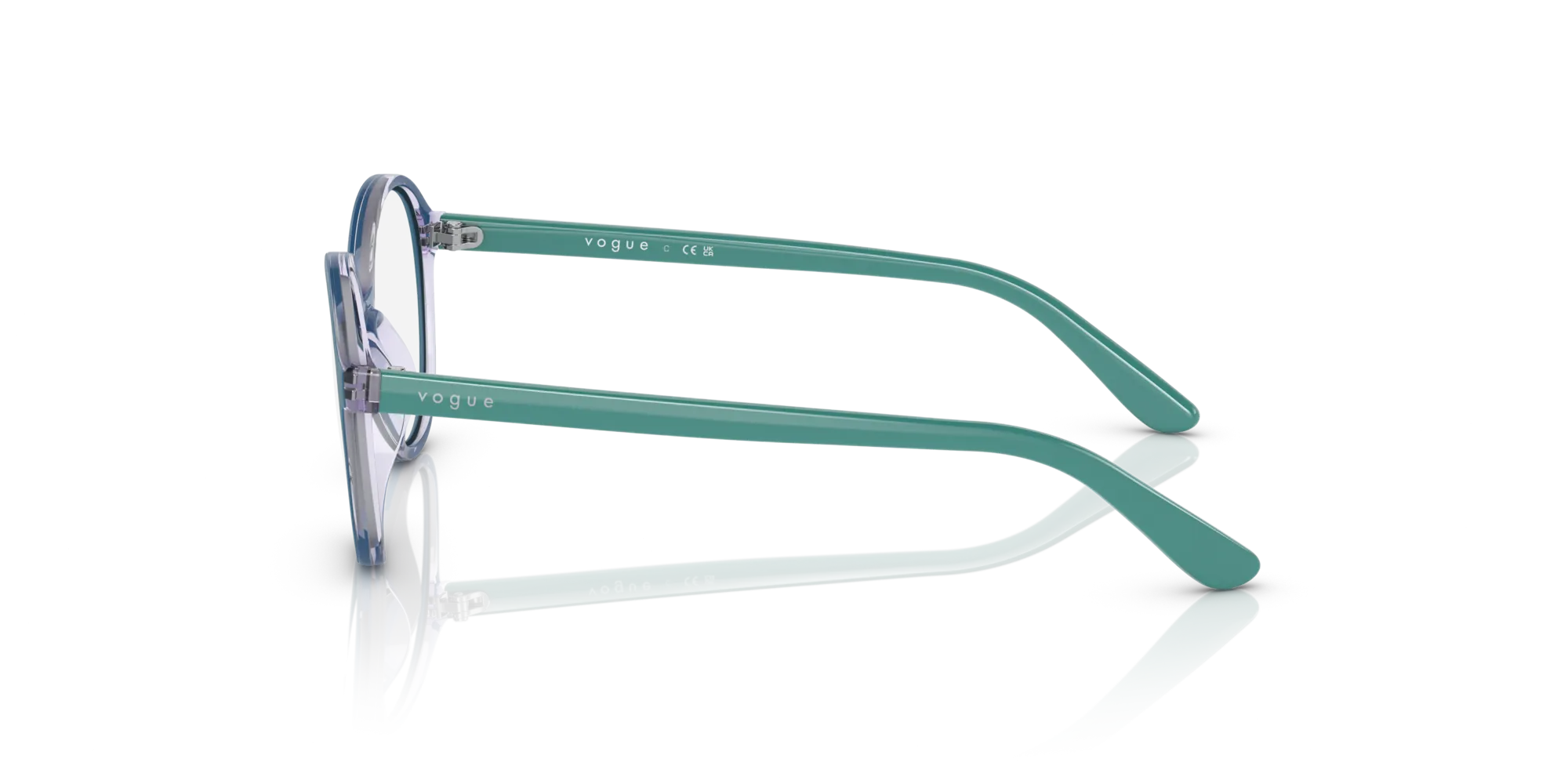 VOGUE EYEWEAR VY2015 3031 Montature da vista bambino Iniettato Viola Rotonda - immagine 4