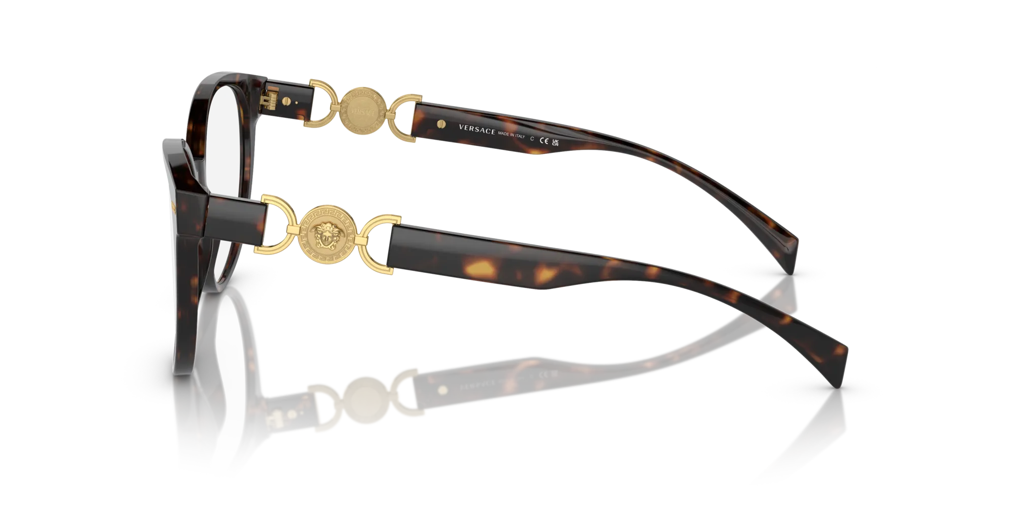 Versace VE3334 108 Montature da vista Acetato Tartaruga Cat Eye Normale - immagine 4