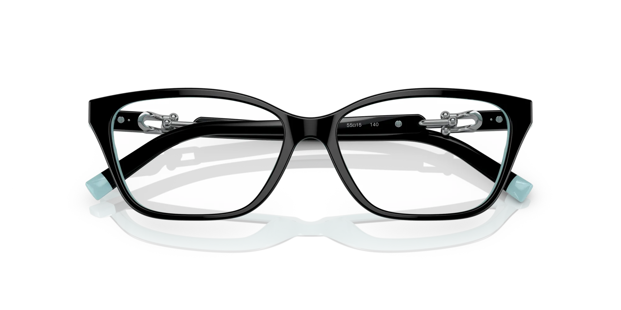 Tiffany TF2229 8055 Montature da vista Acetato Nero Trasparente Squadrata Normale - immagine 2