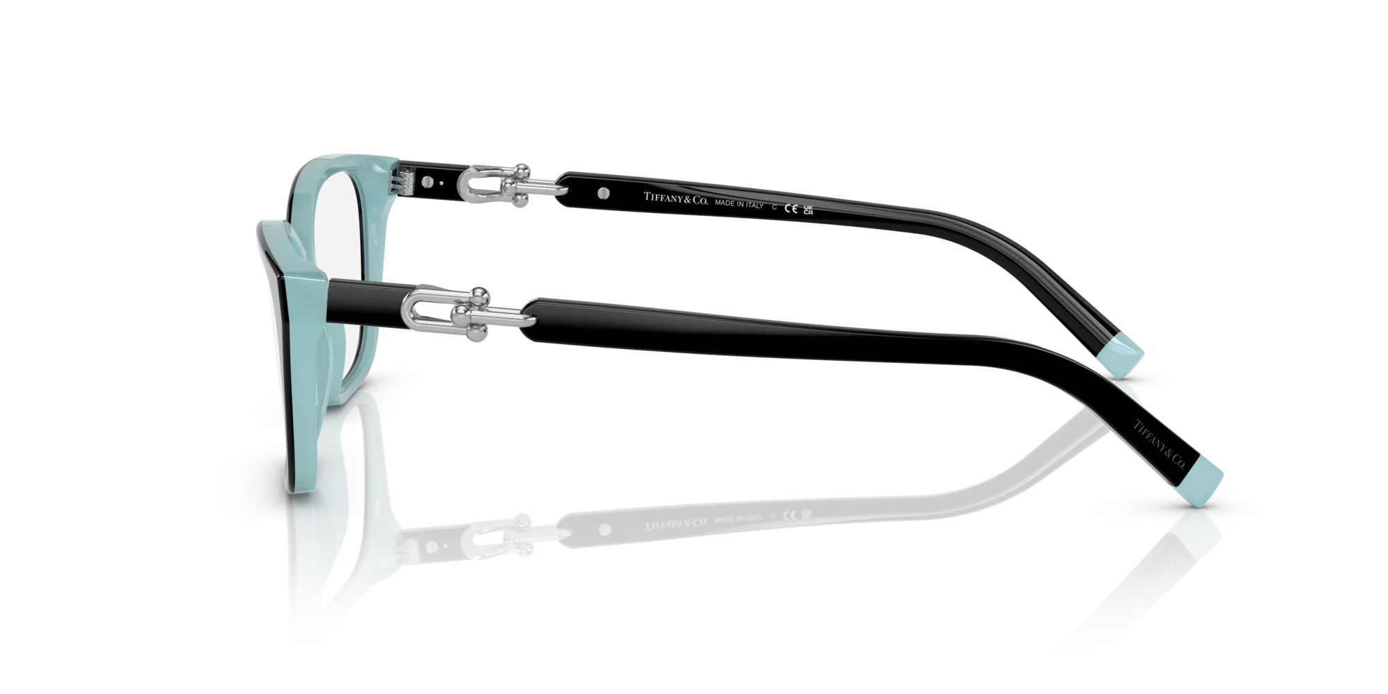 Tiffany TF2229 8055 Montature da vista Acetato Nero Trasparente Squadrata Normale - immagine 4