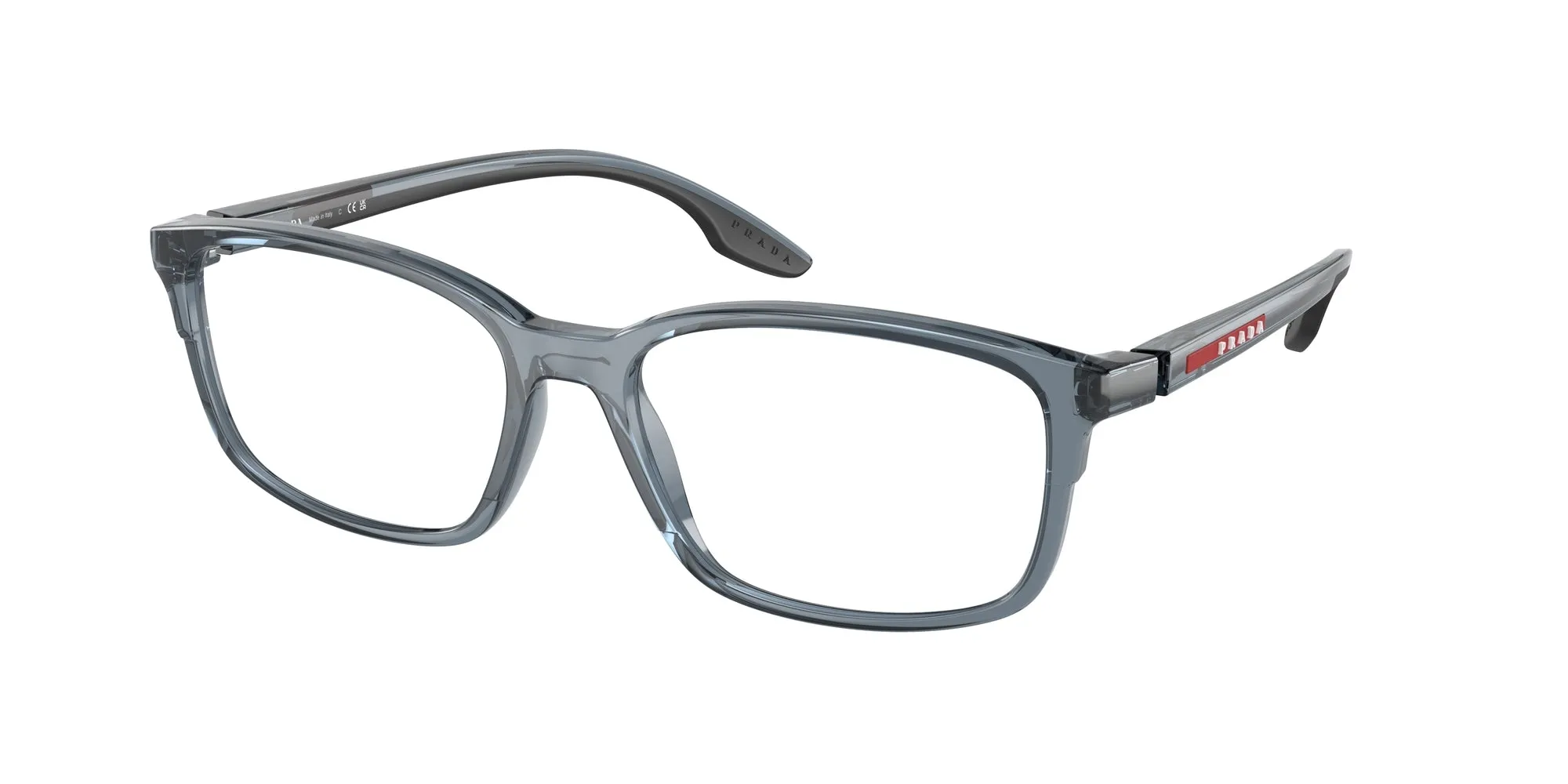 Prada Linea Rossa PS 01PV CZH1O1 Montature da vista Plastica Blu Squadrata - immagine 1