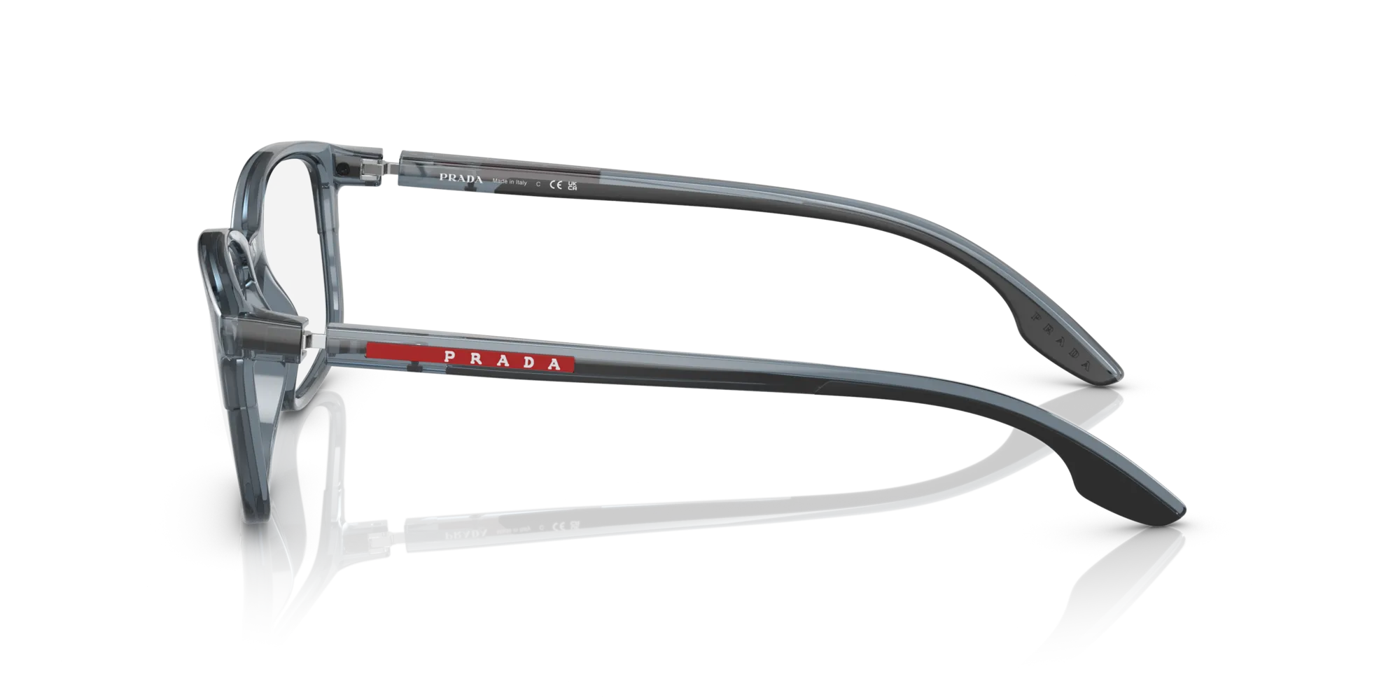 Prada Linea Rossa PS 01PV CZH1O1 Montature da vista Plastica Blu Squadrata - immagine 4