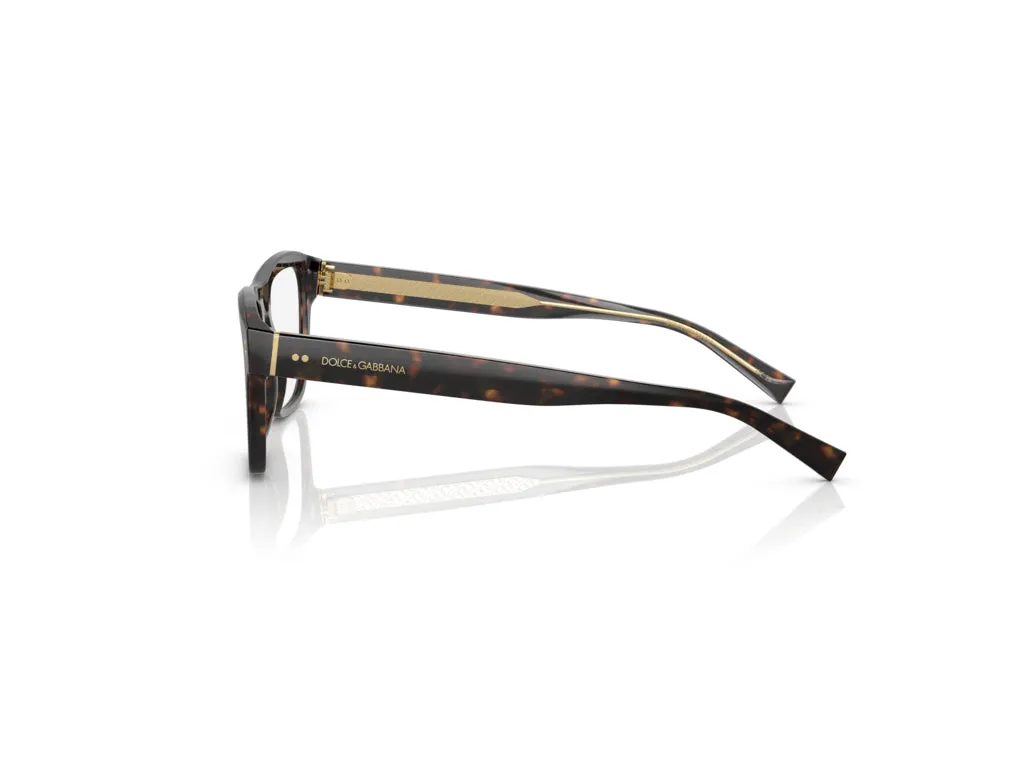 Dolce & Gabbana DG3362 502 Montature da vista Acetato Tartaruga Trasparente Squadrata Normale - immagine 3