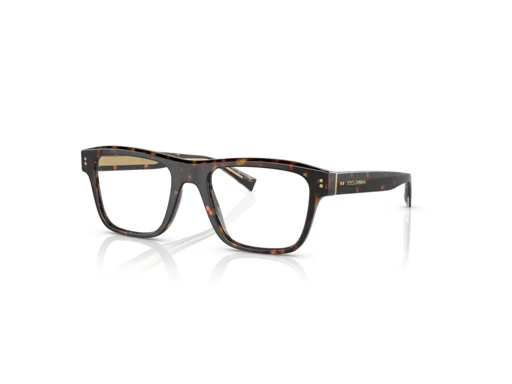 Dolce & Gabbana DG3362 502 Montature da vista Plastica Havana Squadrata - immagine 1