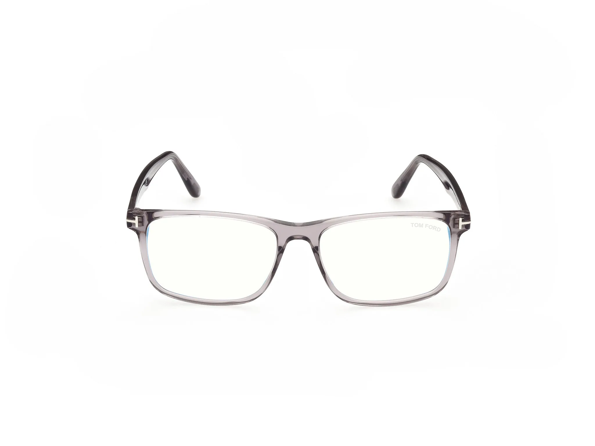 TOM FORD FT5752-B 20 Montature da vista Acetato Grigio Squadrata Anti-luce blu - immagine 2