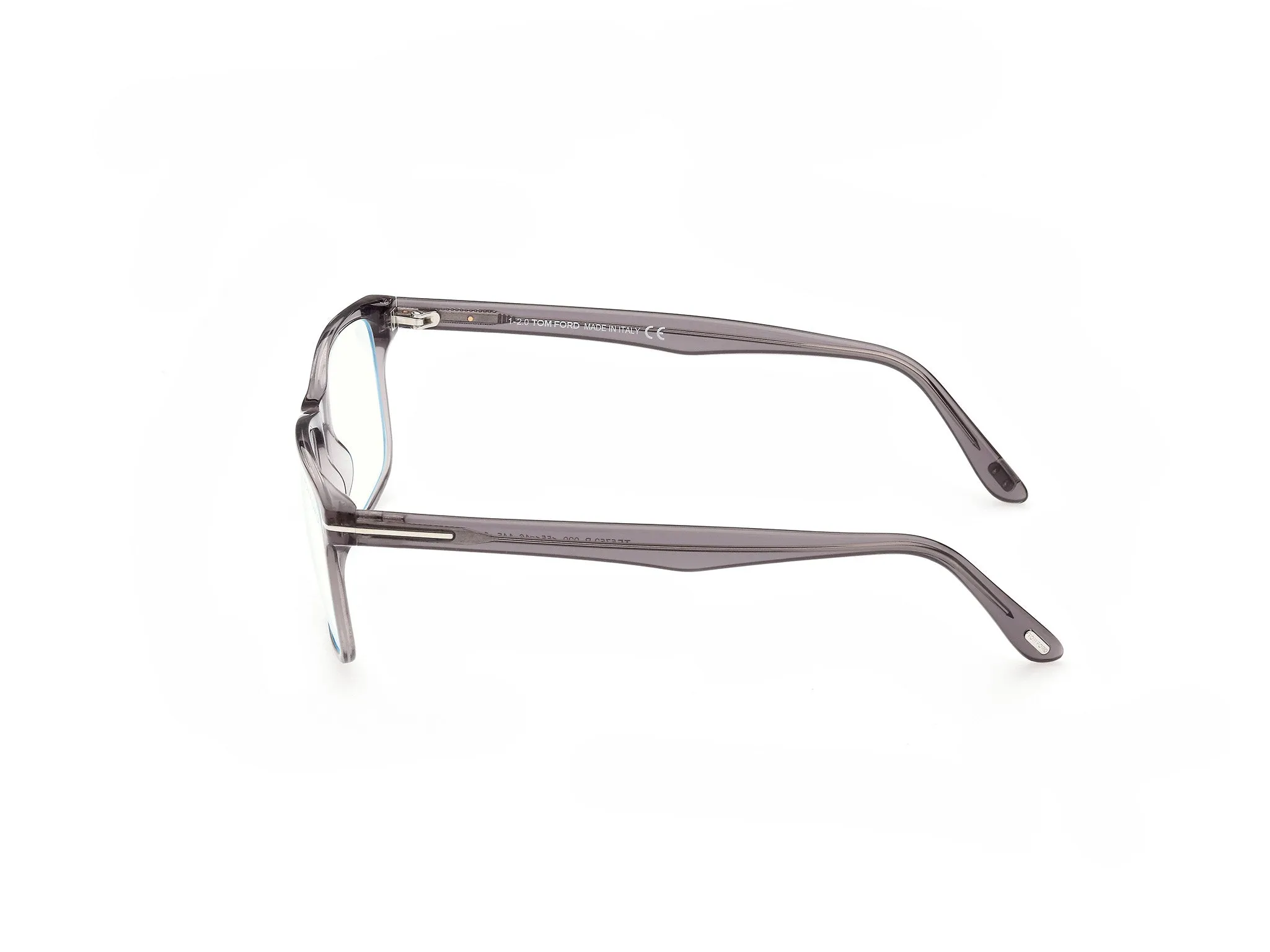 TOM FORD FT5752-B 20 Montature da vista Acetato Grigio Squadrata Anti-luce blu - immagine 3