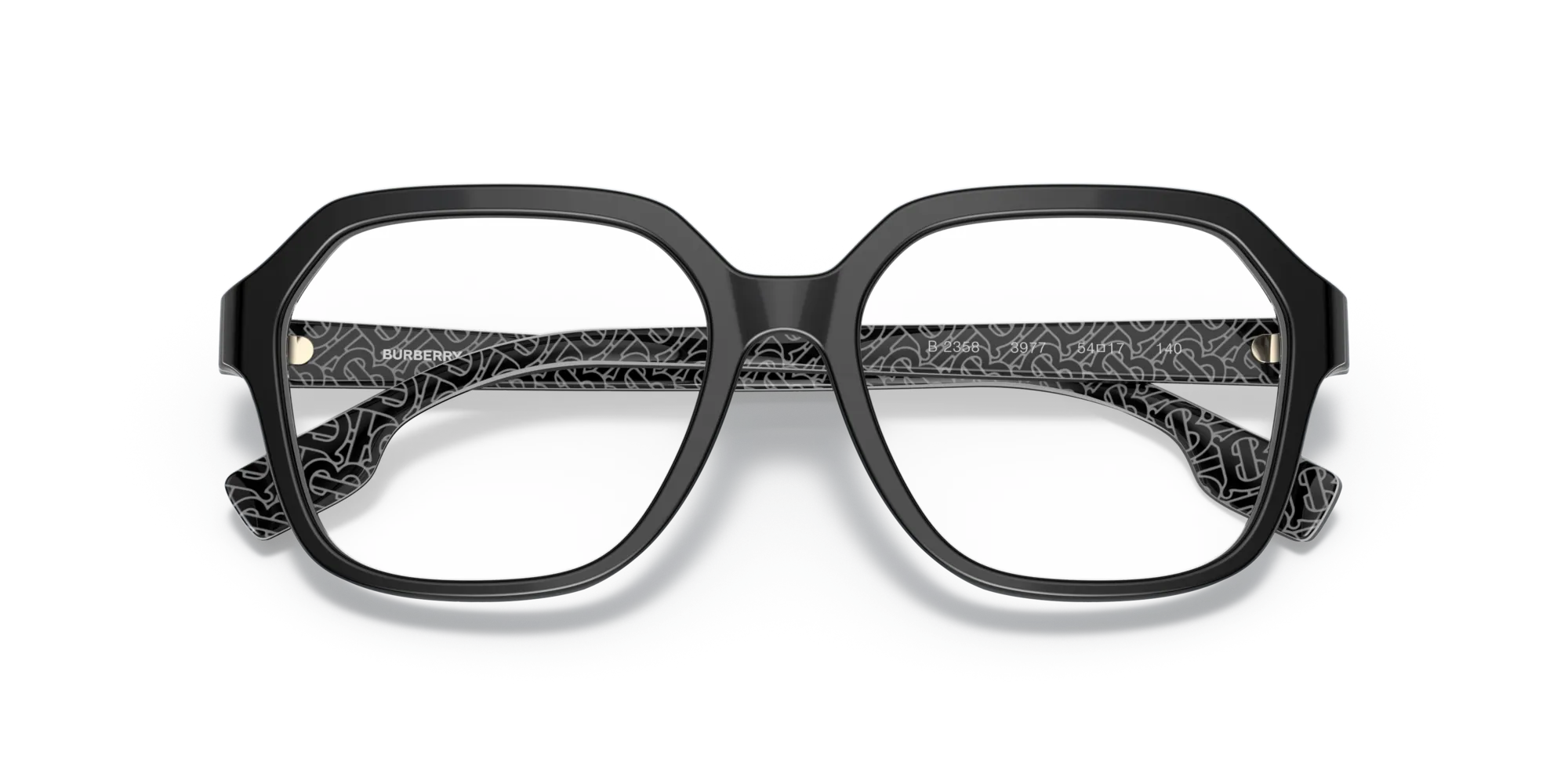 Burberry BE2358 ISABELLA 3977 Montature da vista Acetato Nero Squadrata Normale - immagine 2