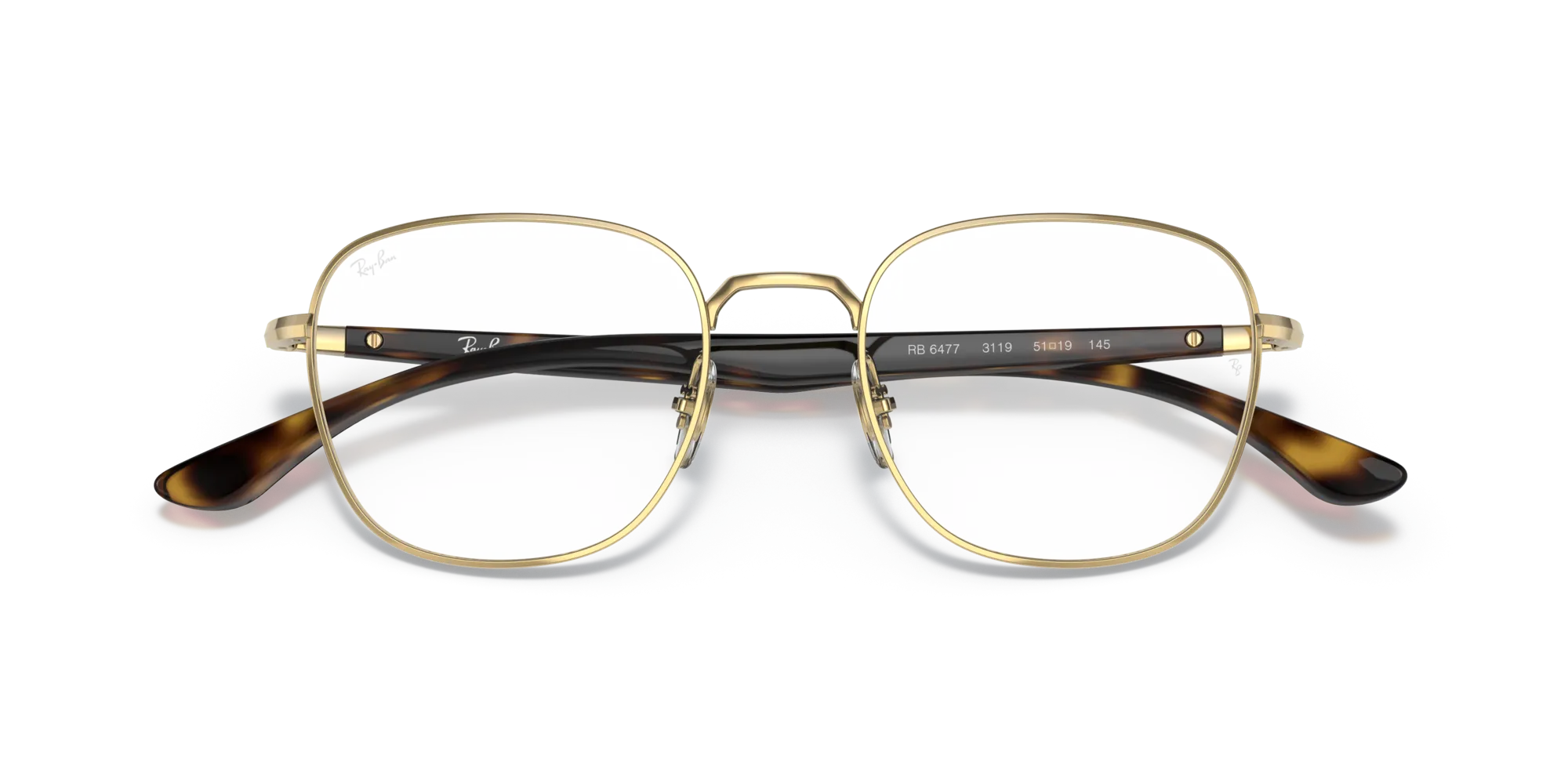Ray - Ban RX6477 3119 Montature da vista Metallo Oro Squadrata - immagine 2