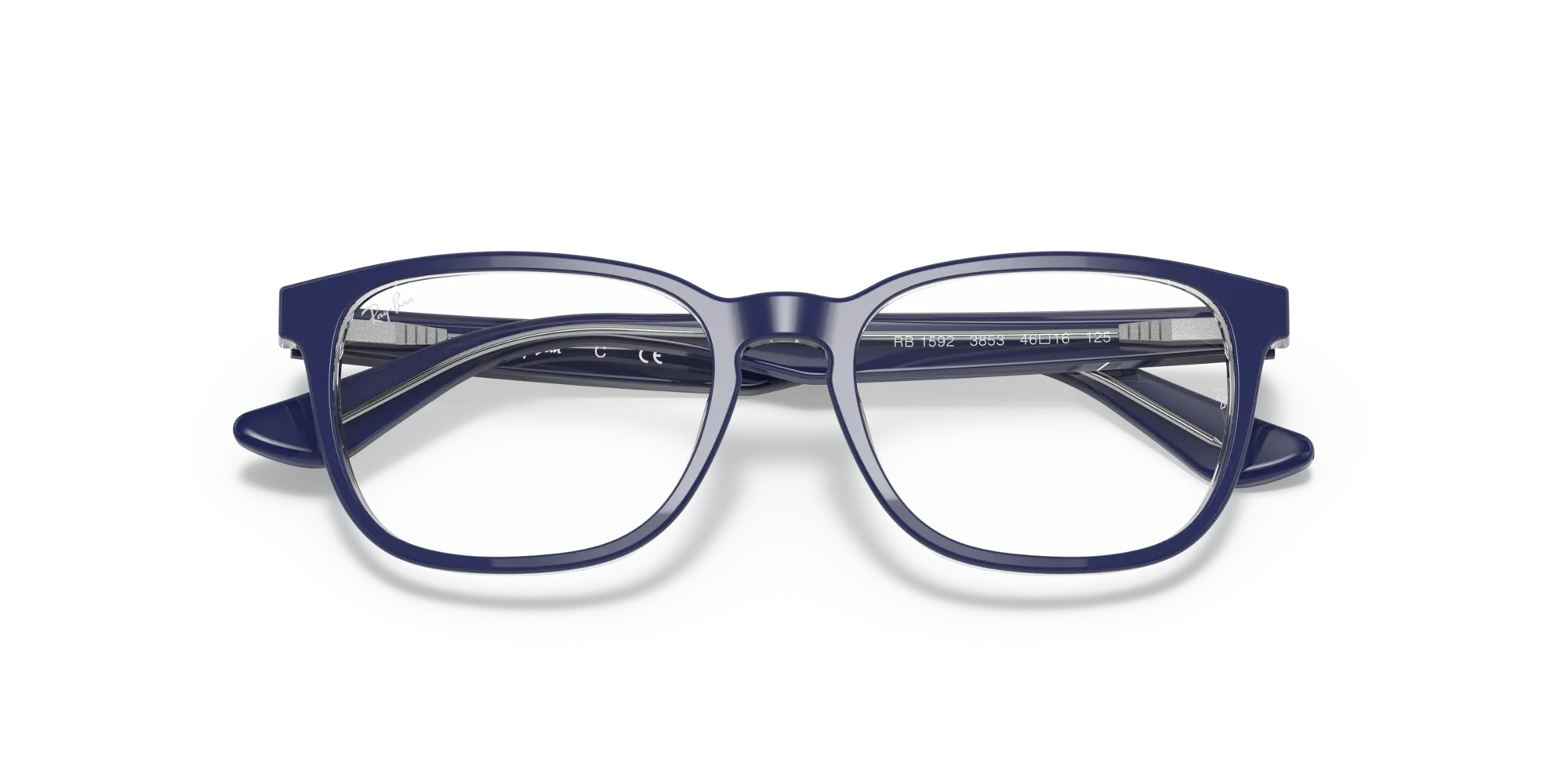 Ray - Ban RY1592 3853 Montature da vista bambino Plastica Blu Squadrata - immagine 2