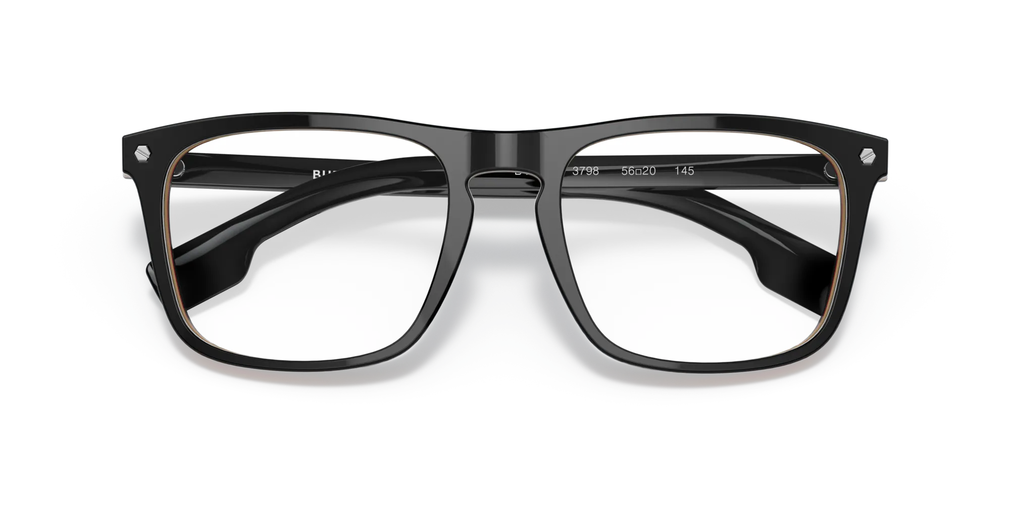 Burberry BE2340 BOLTON 3798 Montature da vista Plastica Nero Squadrata - immagine 2