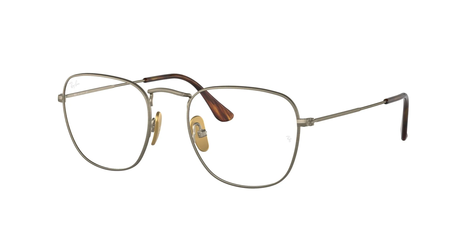 Ray - Ban RX8157V FRANK 1222 Montature da vista Titanio Oro Trasparente Squadrata Normale - immagine 1