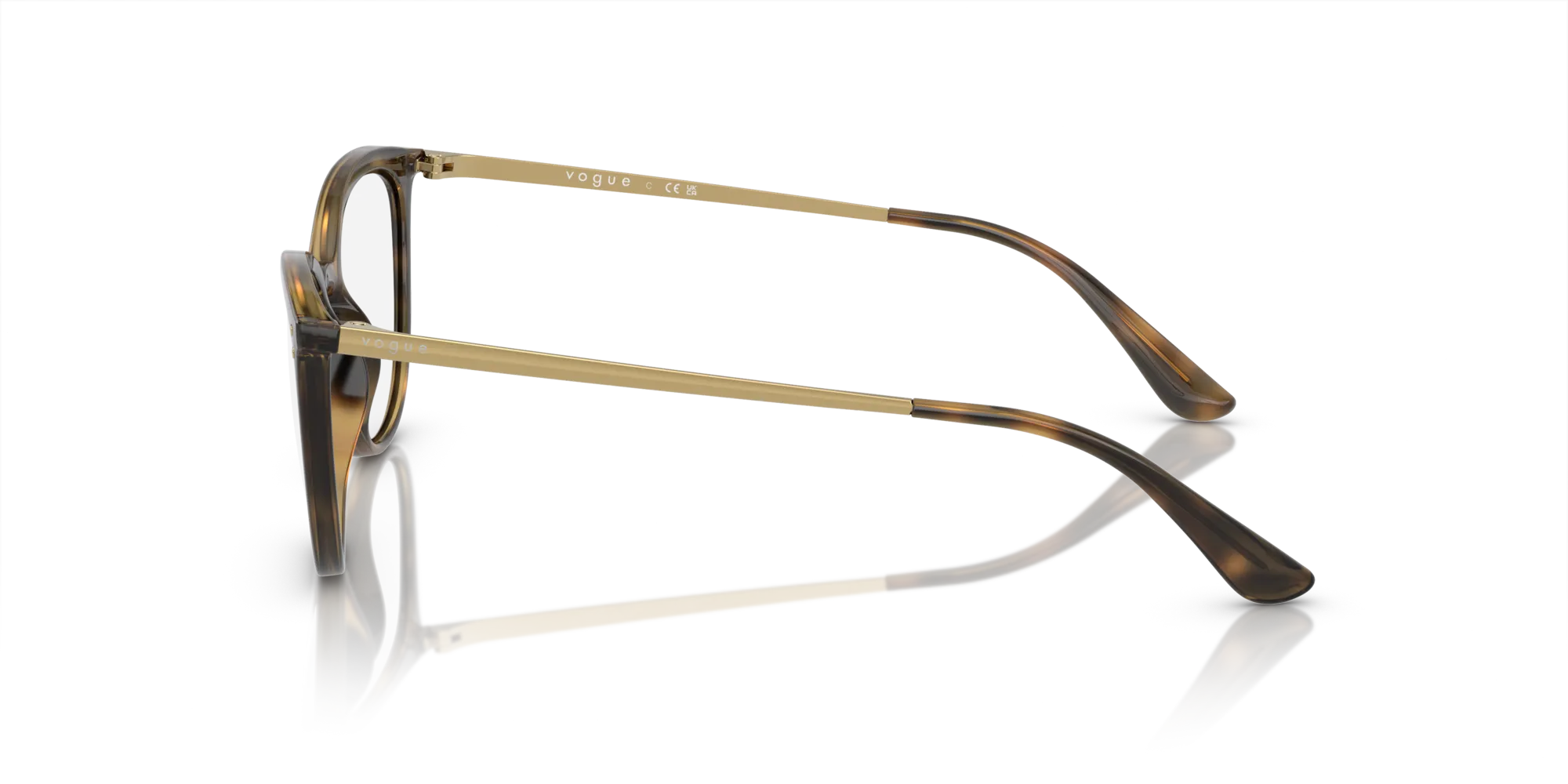 VOGUE EYEWEAR VO5276 W656 Montature da vista Iniettato Havana scuro Cat Eye - immagine 4