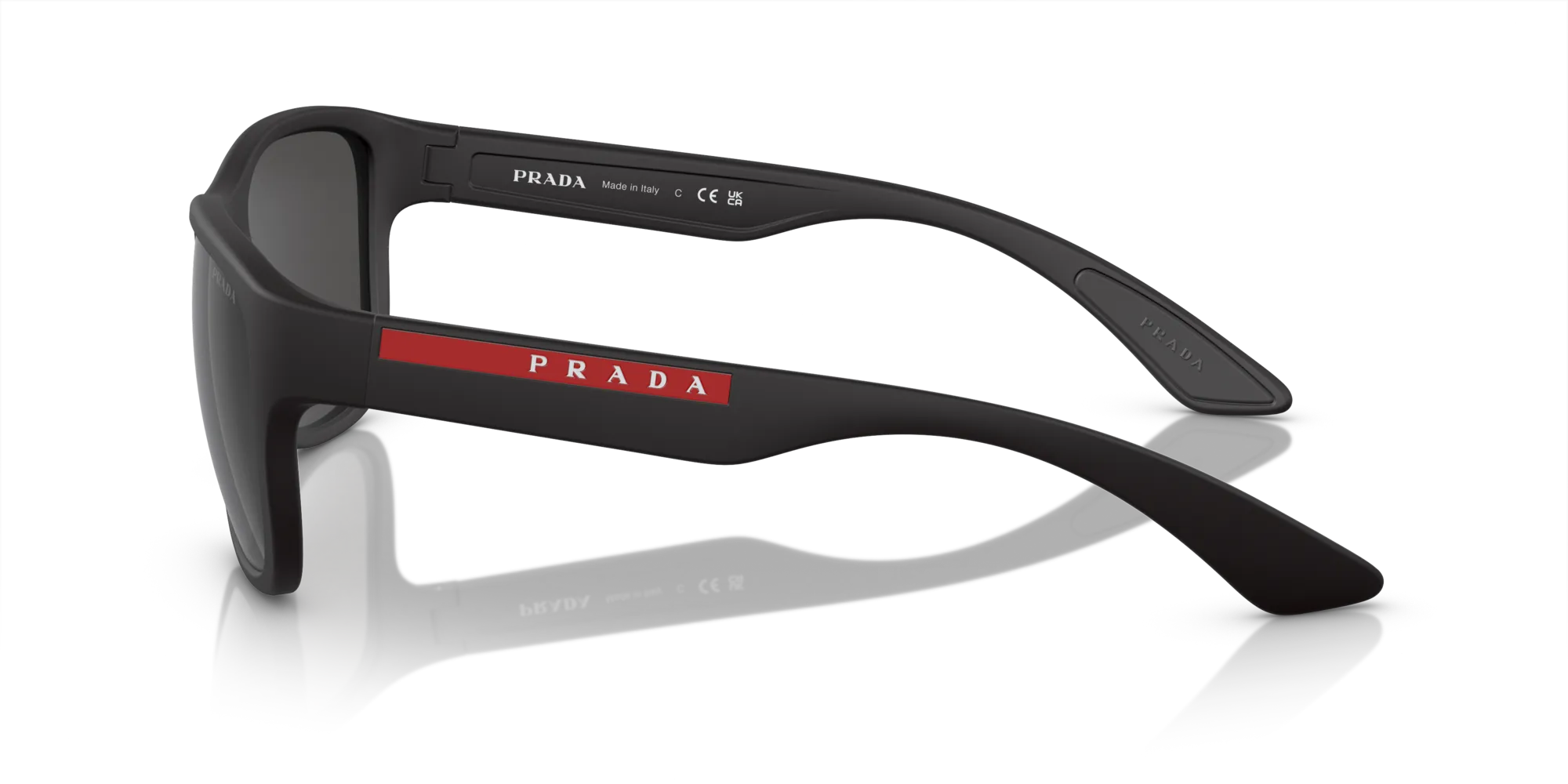 Prada Linea Rossa PS 01US ACTIVE DG05S0 Occhiali da sole Nylon Nero Grigio Pillow Normale - immagine 4