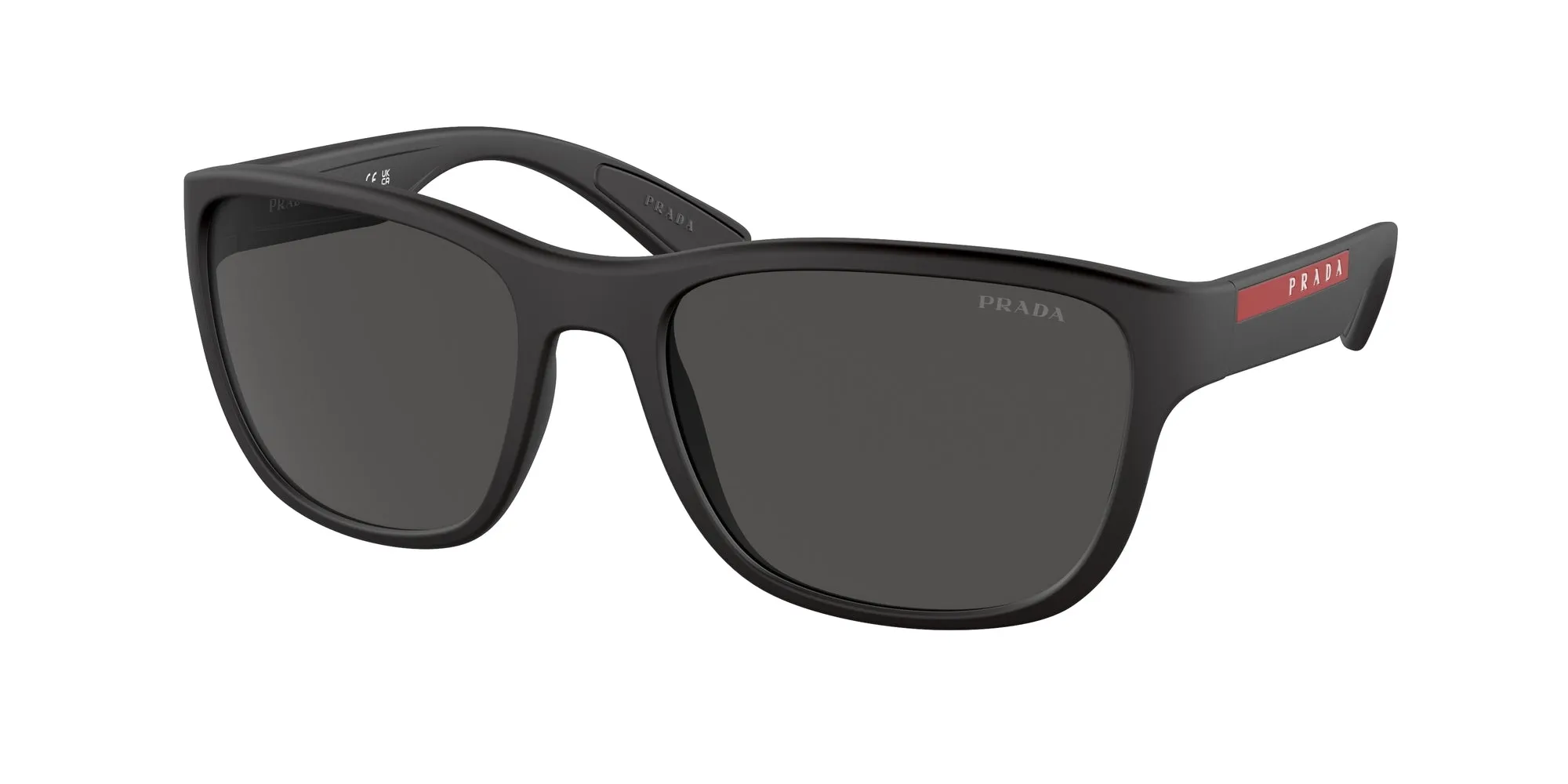 Prada Linea Rossa PS 01US ACTIVE DG05S0 Occhiali da sole Plastica Nero Squadrata Normale - immagine 1
