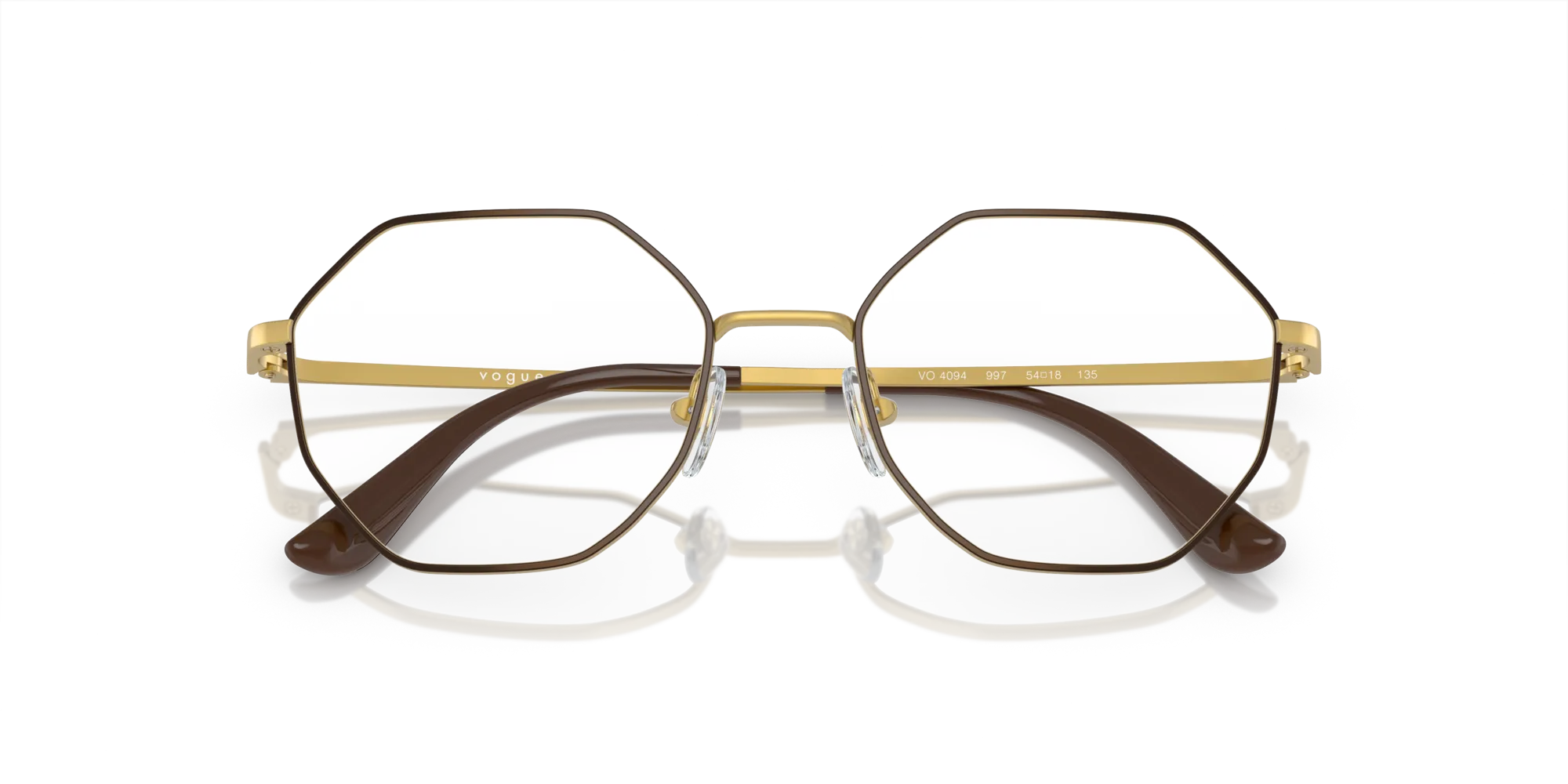 VOGUE EYEWEAR VO4094 997 Montature da vista Metallo Marrone Geometrica Normale - immagine 2