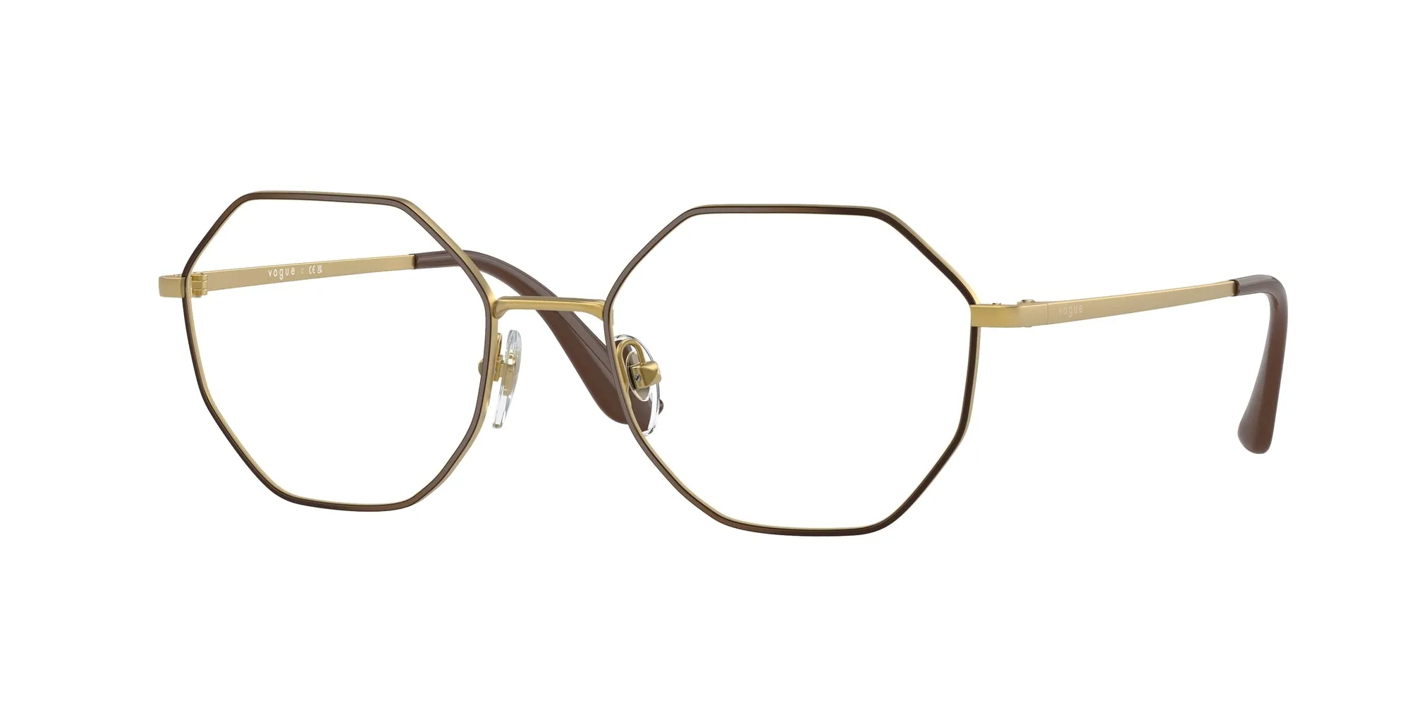 VOGUE EYEWEAR VO4094 997 Montature da vista Metallo Marrone Geometrica - immagine 1
