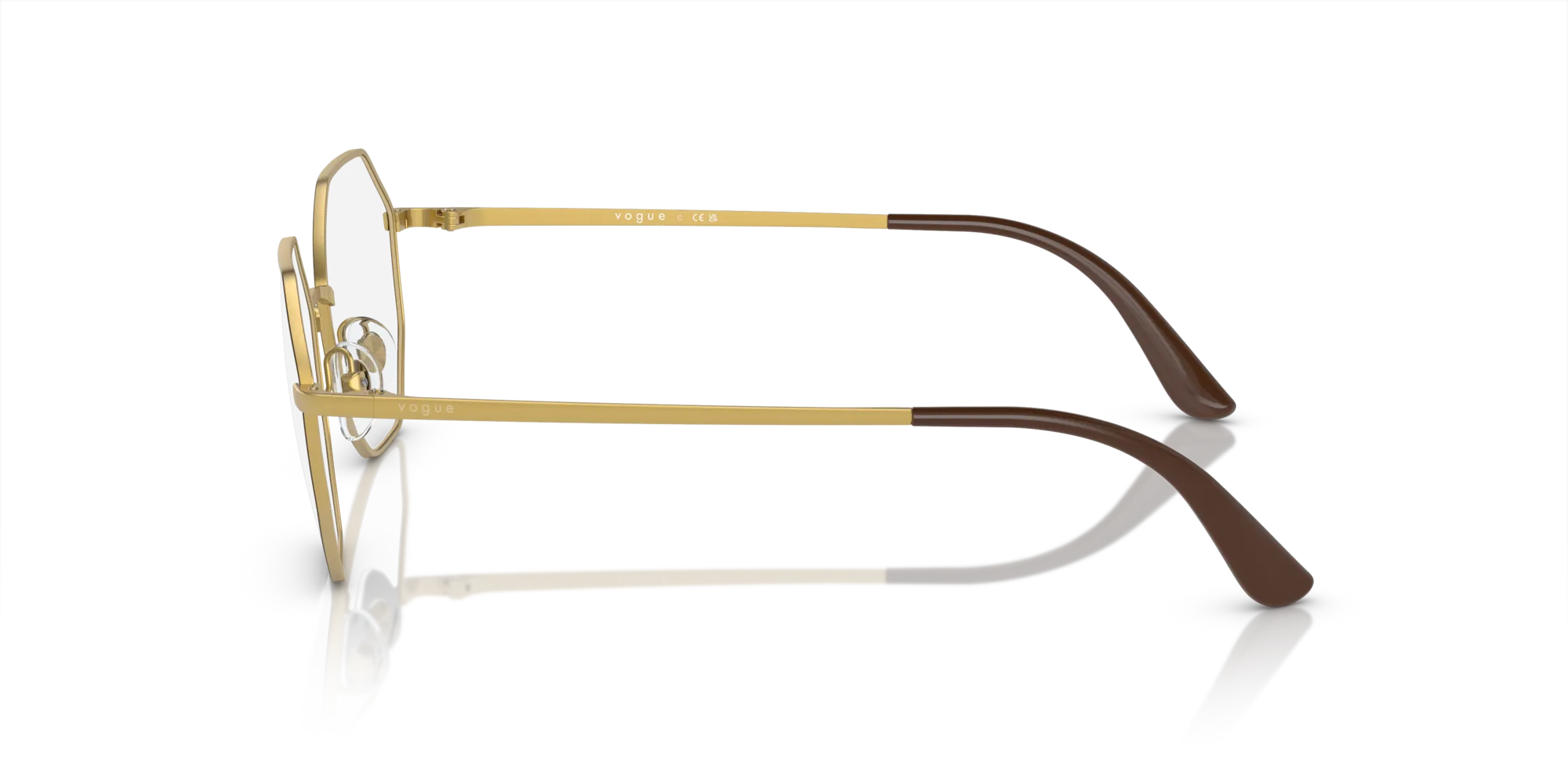 VOGUE EYEWEAR VO4094 997 Montature da vista Metallo Marrone Geometrica - immagine 4