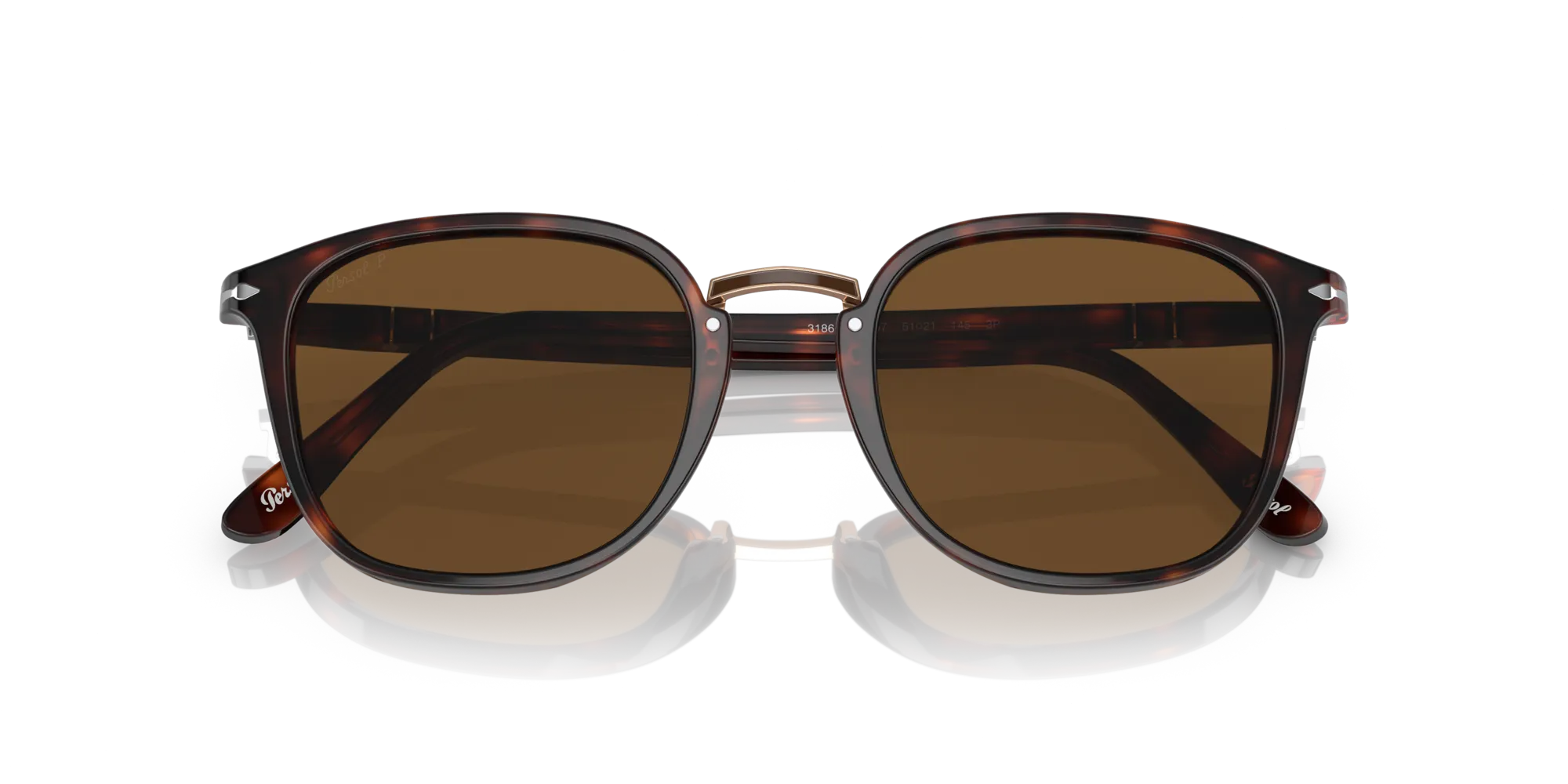 Persol PO3186S 24/57 Occhiali da sole Plastica Havana Pantos Polarizzata - immagine 2