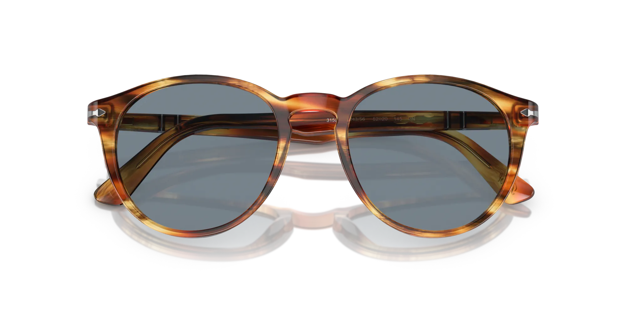 Persol PO3152S 904356 Occhiali da sole Plastica Marrone Pantos Normale - immagine 2