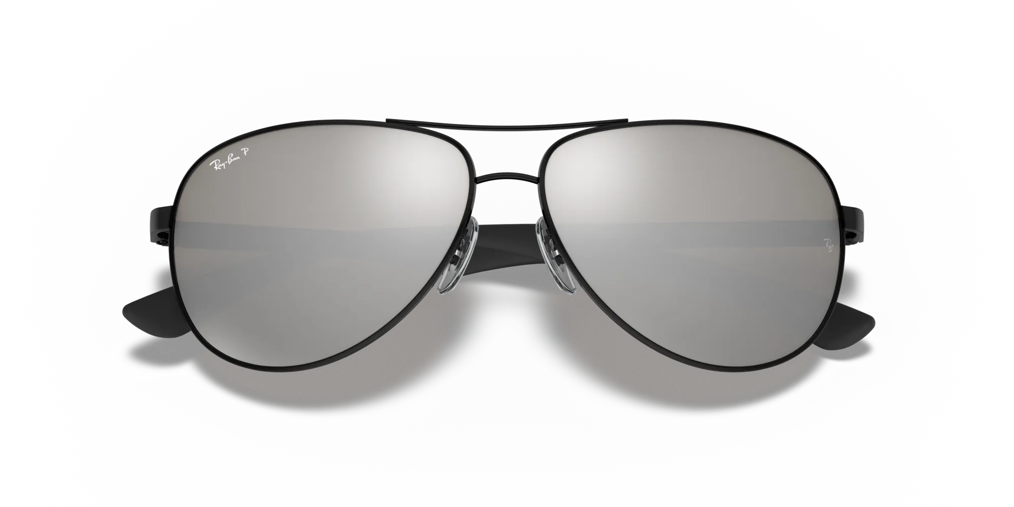 Ray - Ban RB8313 CARBON FIBRE 002/K7 Occhiali da sole Metallo Nero Pilot Polarizzata - immagine 2