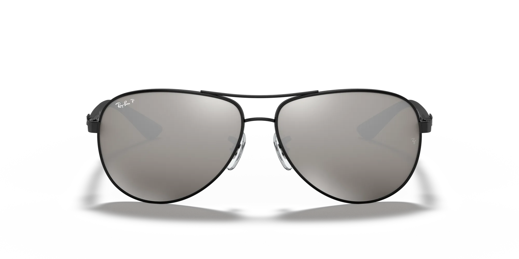 Ray - Ban RB8313 CARBON FIBRE 002/K7 Occhiali da sole Metallo Nero Pilot Polarizzata - immagine 3