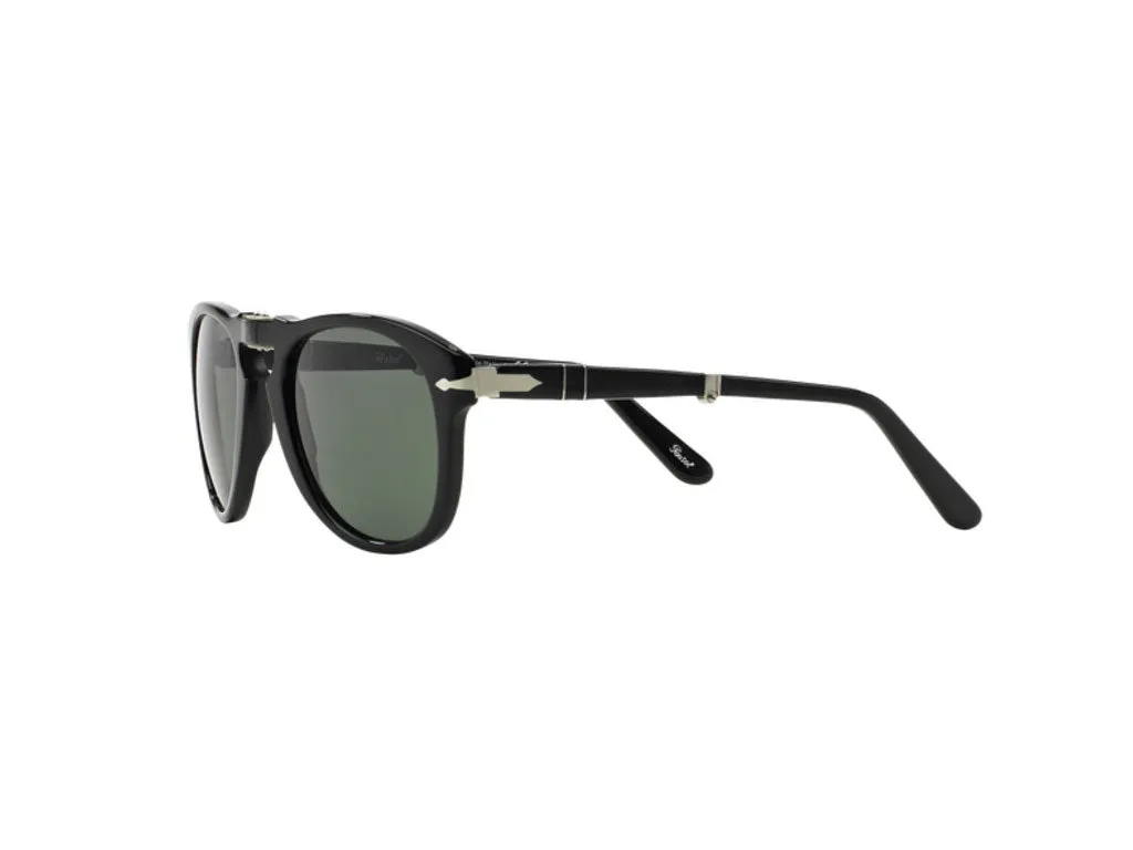 Persol PO0714 FOLDING 95/31 Occhiali da sole Acetato Nero Verde Pilot Normale - immagine 3