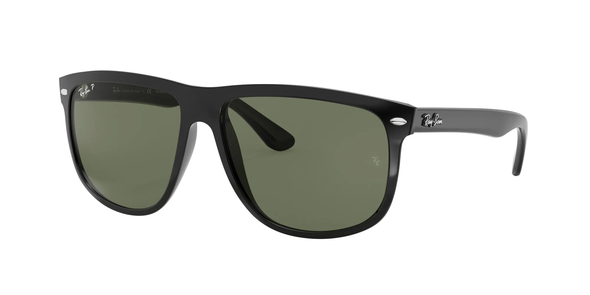 Ray - Ban RB4147 BOYFRIEND 601/58 Occhiali da sole Nylon Nero Verde Squadrata Polarizzata - immagine 1