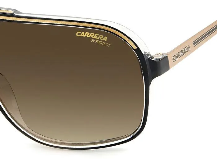 Carrera GRAND PRIX 3 2M2/HA Occhiali da sole Plastica Nero/Oro Marrone Squadrata Sfumato - immagine 4