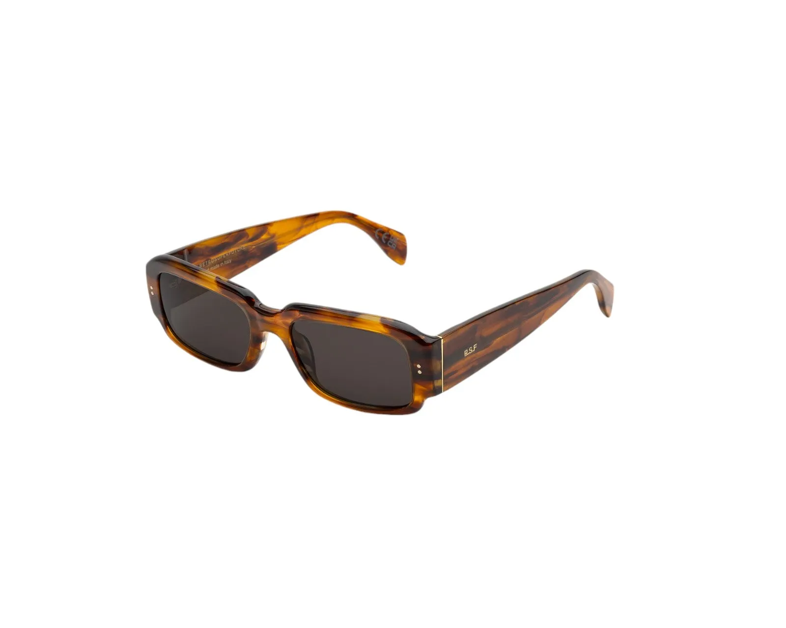 Retrosuperfuture YJP ETRUSCO TANGERI Occhiali da sole Acetato Havana Nero Squadrata Normale - immagine 1