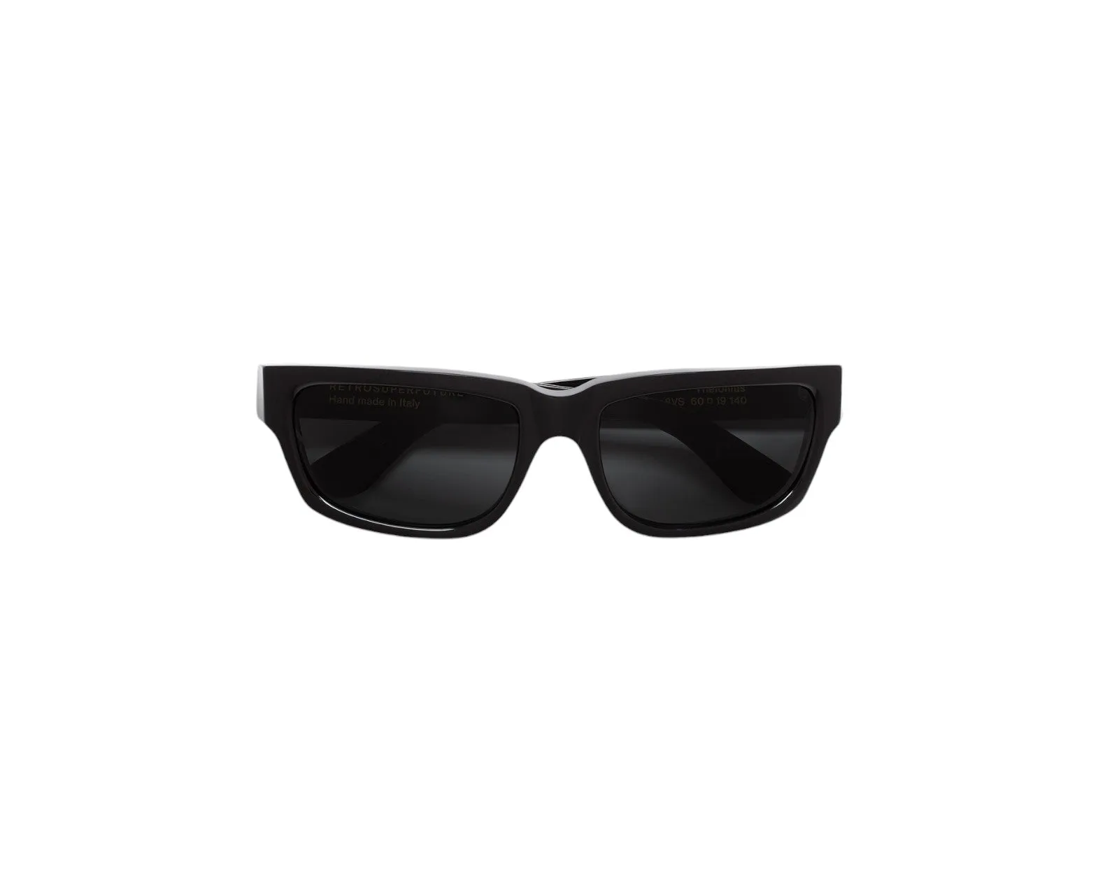 Retrosuperfuture 8VS THELONIUS BLACK Occhiali da sole Acetato Nero Nero Squadrata Normale - immagine 3