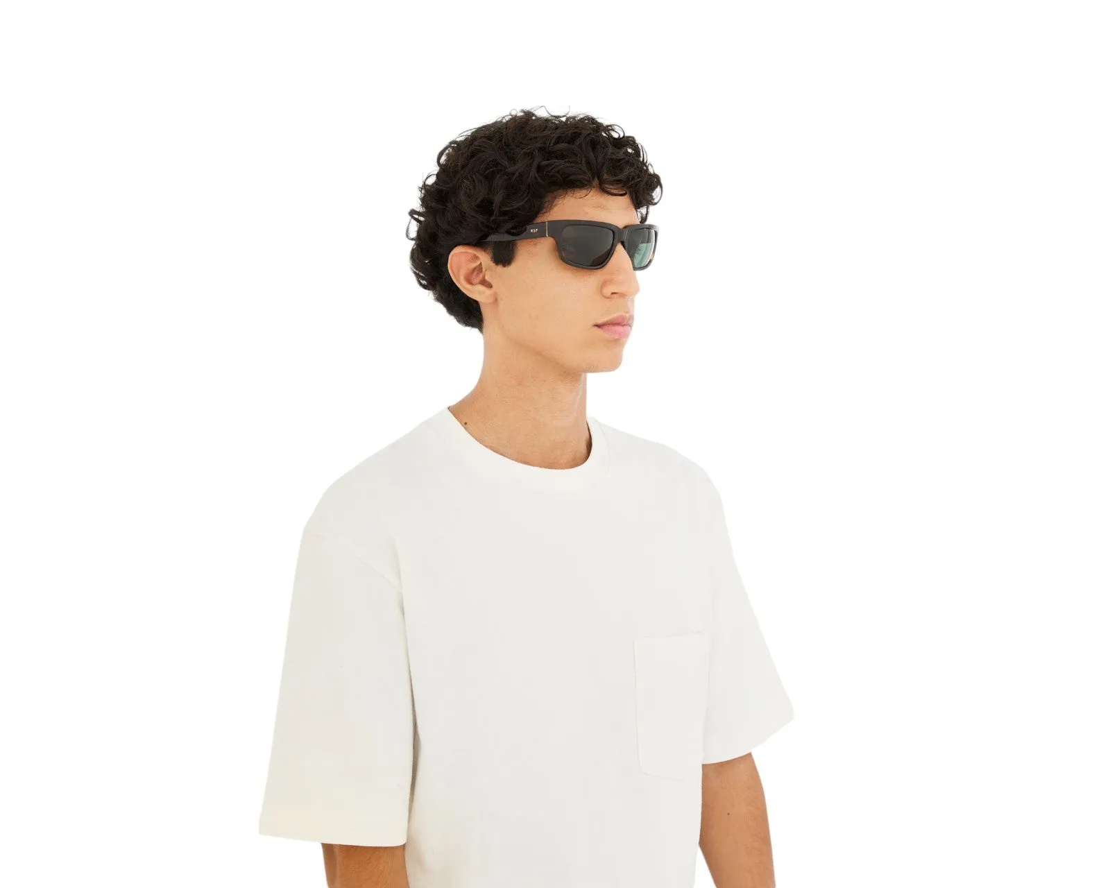 Retrosuperfuture 8HQ THELONIUS 3627 Occhiali da sole Acetato Havana Verde Squadrata Normale - immagine 4