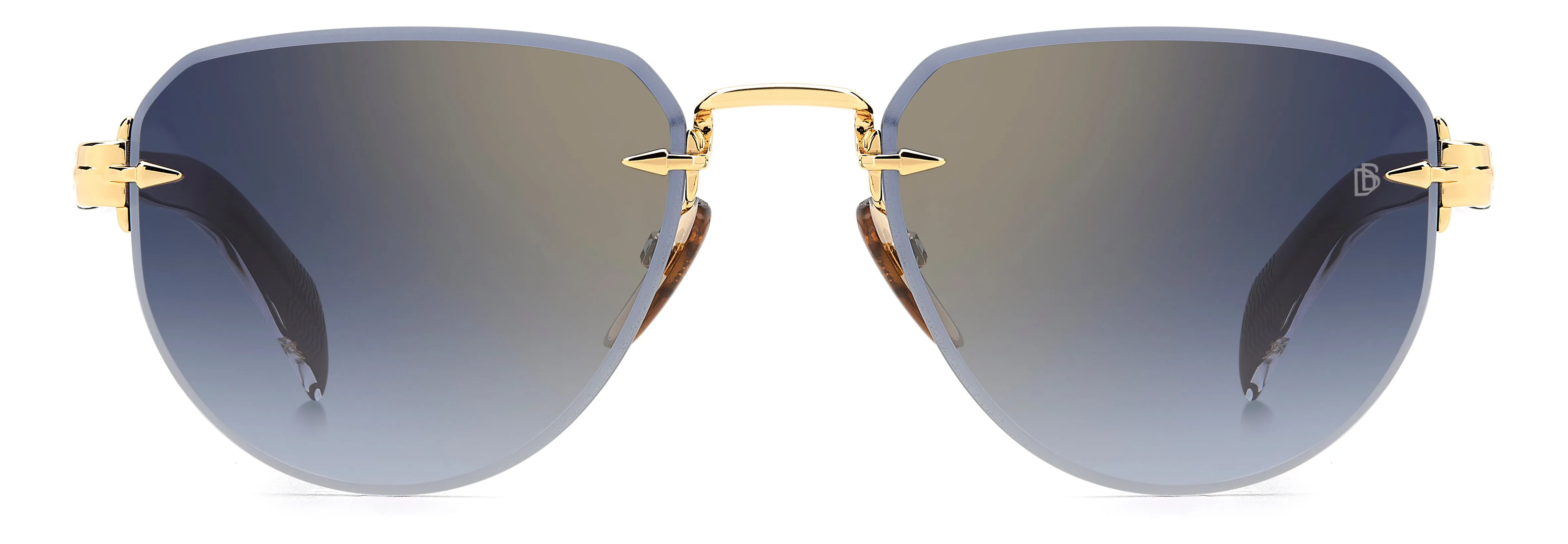 DAVID BECKHAM DAVID BECKHAM DB 7144/S RHL/1V Occhiali da sole Blu Specchiato - immagine 2