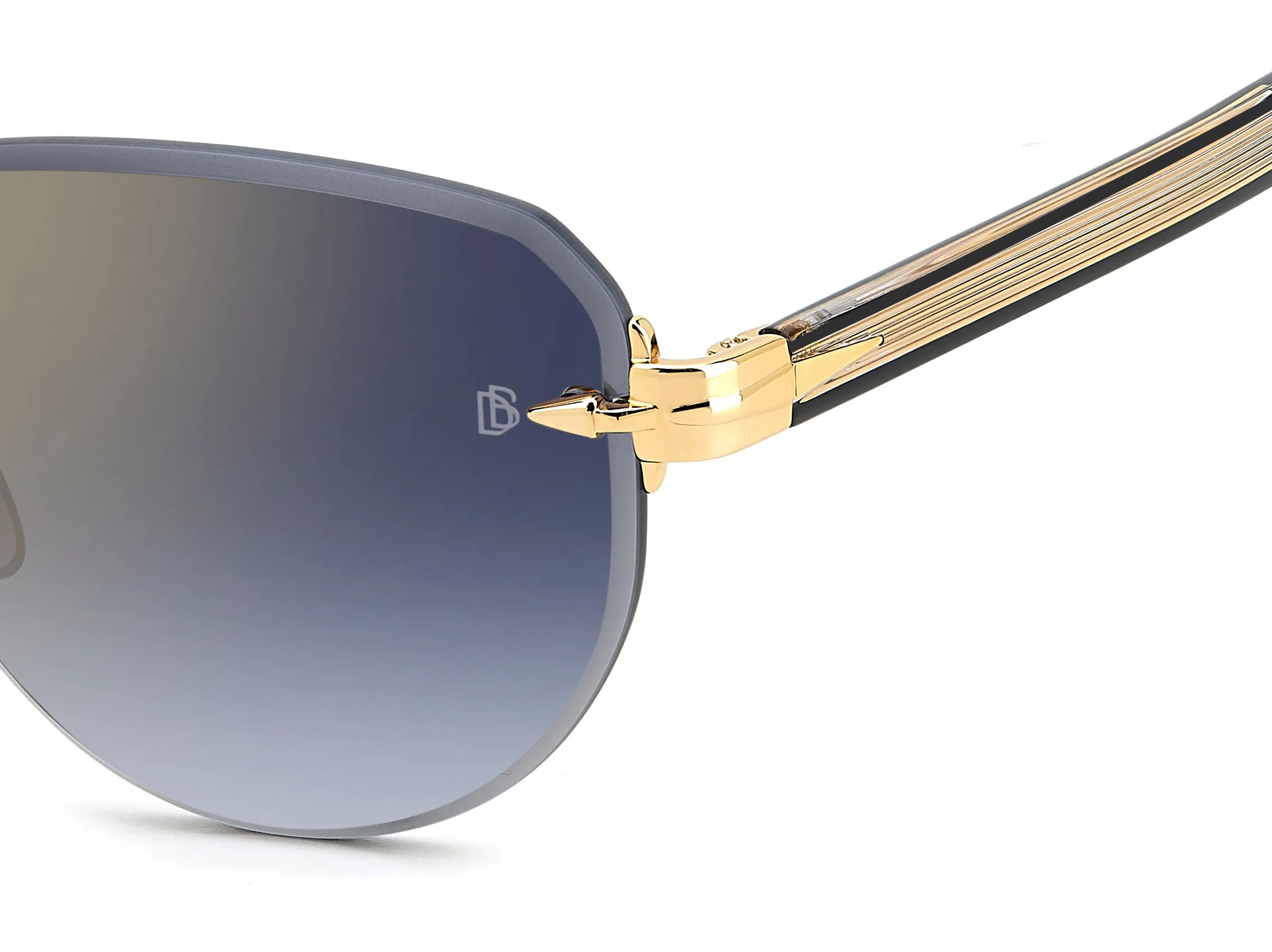 DAVID BECKHAM DAVID BECKHAM DB 7144/S RHL/1V Occhiali da sole Blu Specchiato - immagine 3