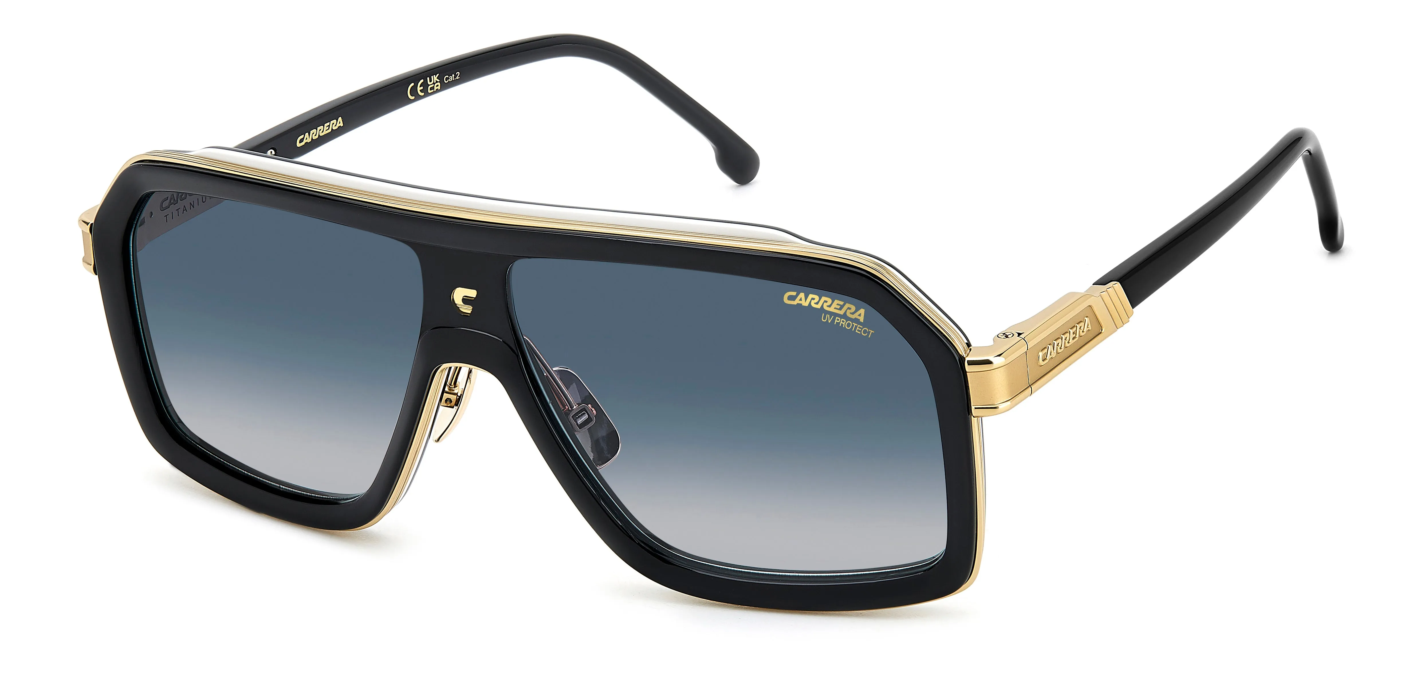 Carrera Carrera CA 1053/S/TI 80S/08 Occhiali da sole Blu Sfumato - immagine 3