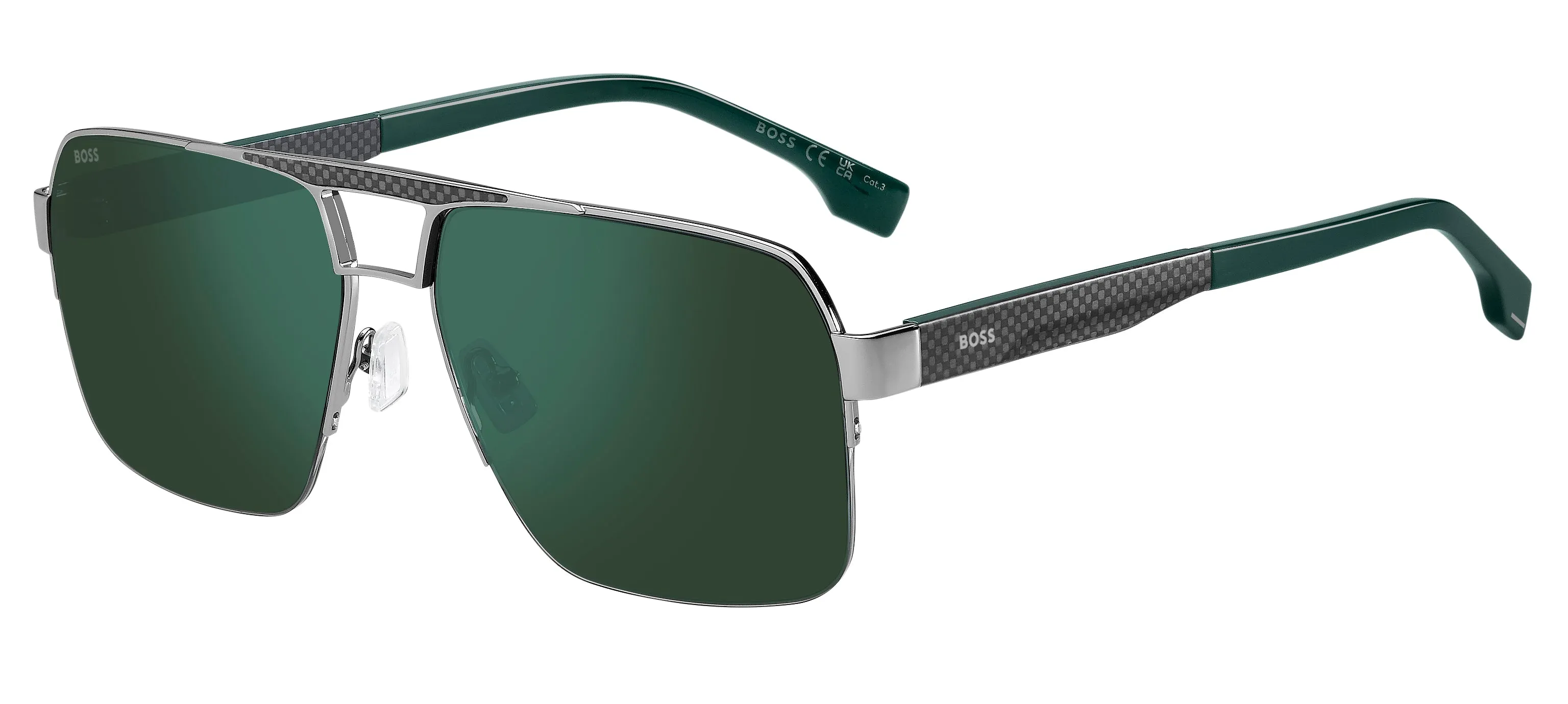 Hugo Boss Hugo Boss BOSS 1767/S 6LB/MT Occhiali da sole Verde Specchiato - immagine 1