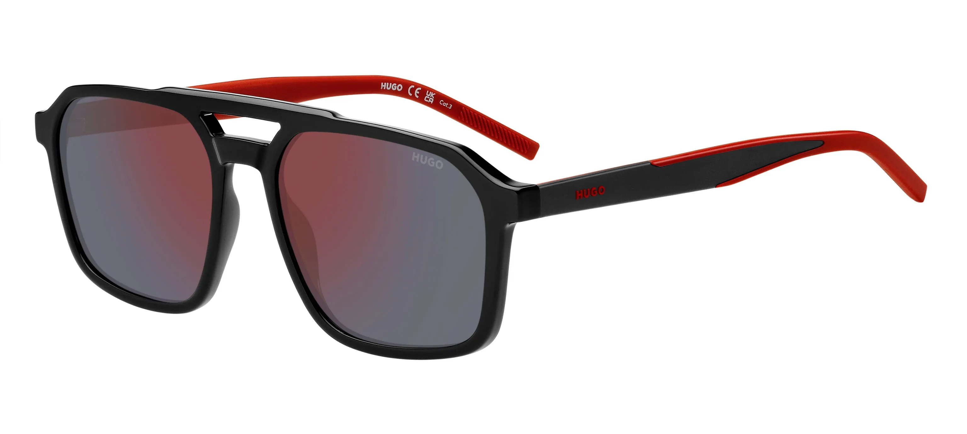 Hugo Boss Hugo Boss HG 1335/S 807/AO Occhiali da sole Rosso Specchiato - immagine 1