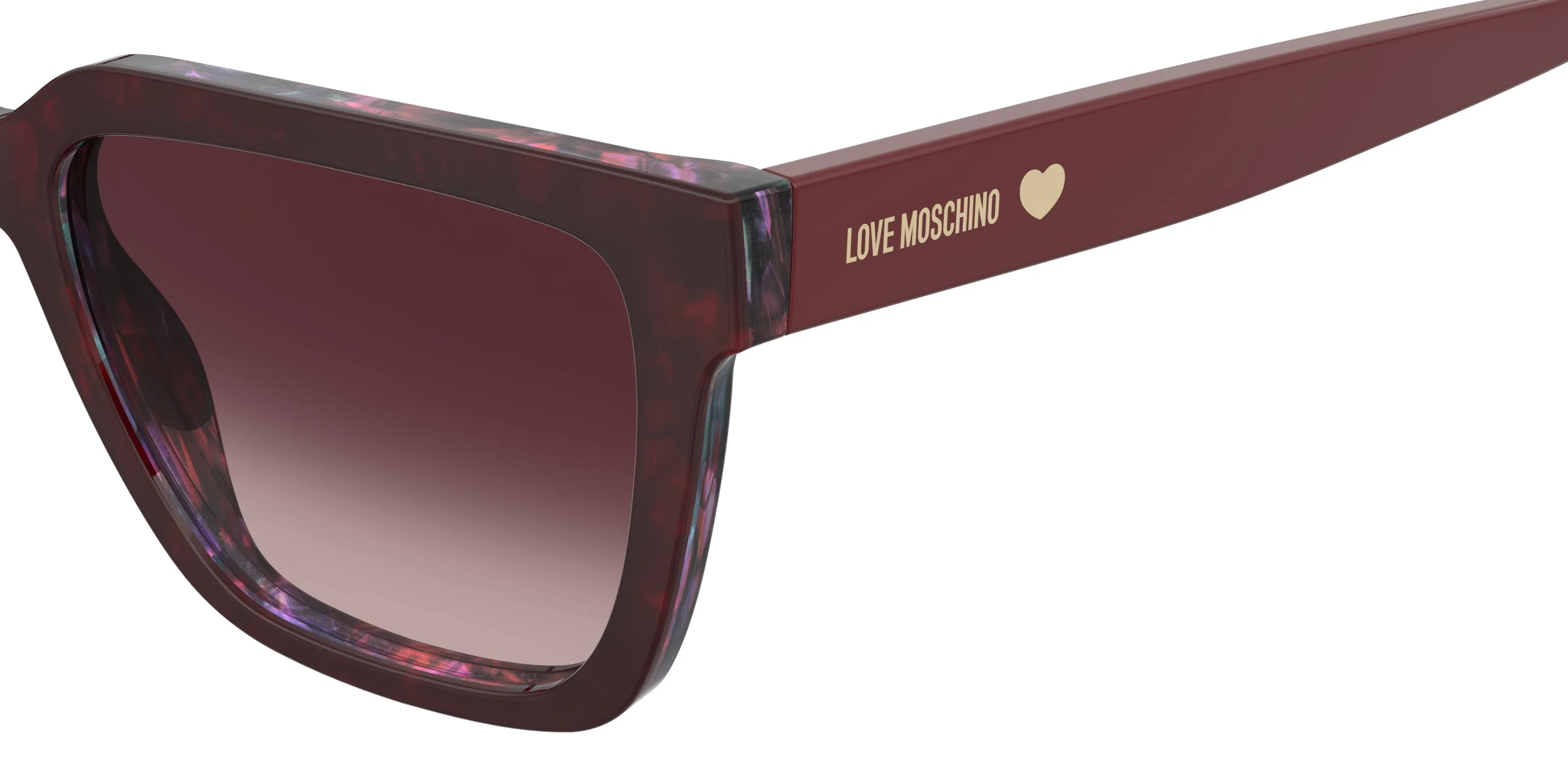 Moschino Moschino MOL087/S LHF/UQ Occhiali da sole Bordeaux Sfumato - immagine 3
