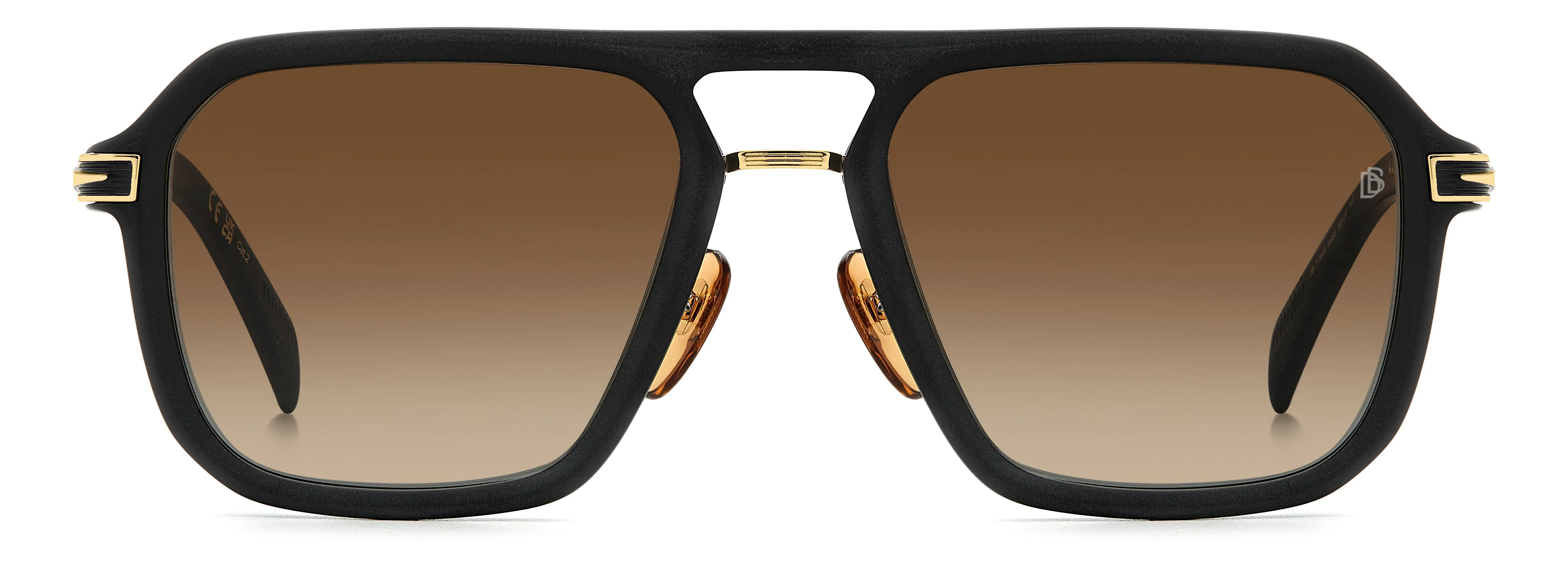 DAVID BECKHAM DAVID BECKHAM DB 7136/S I46/86 Occhiali da sole Nero Sfumato - immagine 2