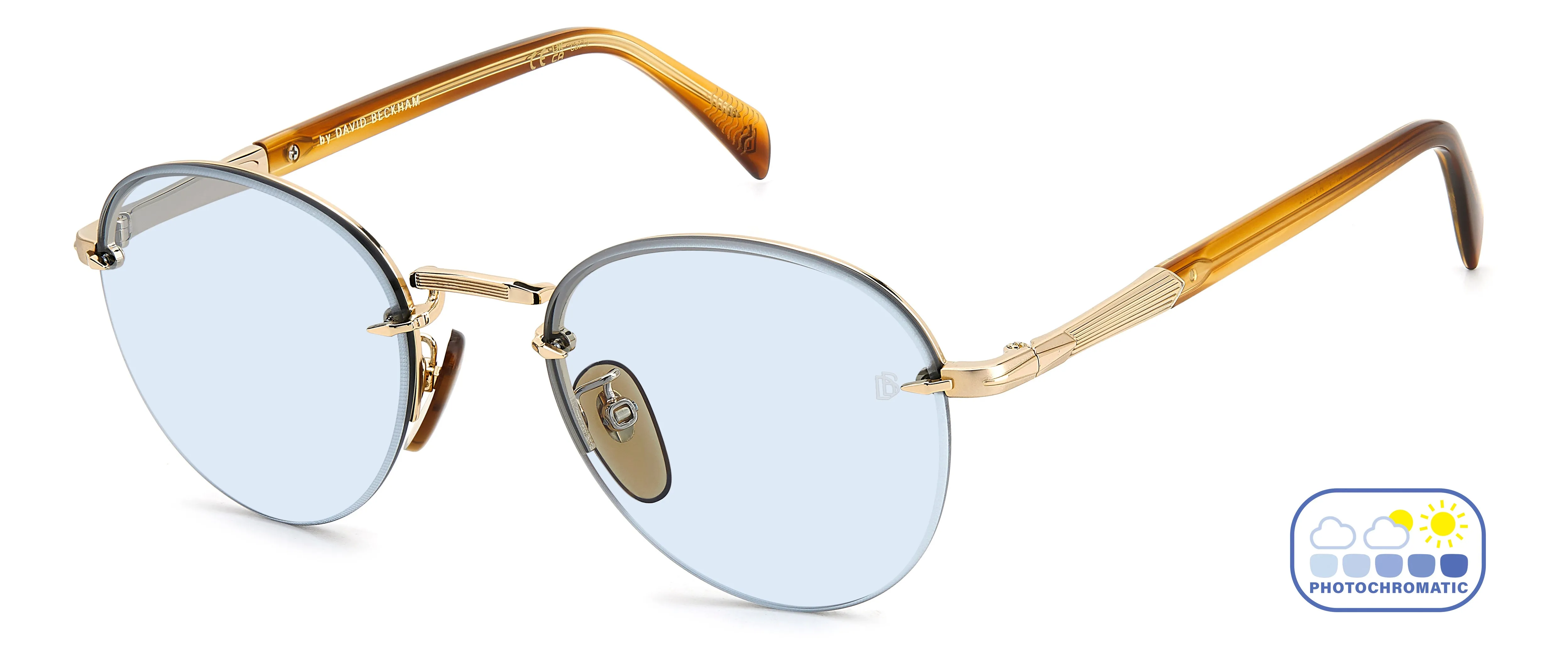 DAVID BECKHAM DAVID BECKHAM DB 1173/S T5U/QZ Occhiali da sole Azzurro - immagine 4