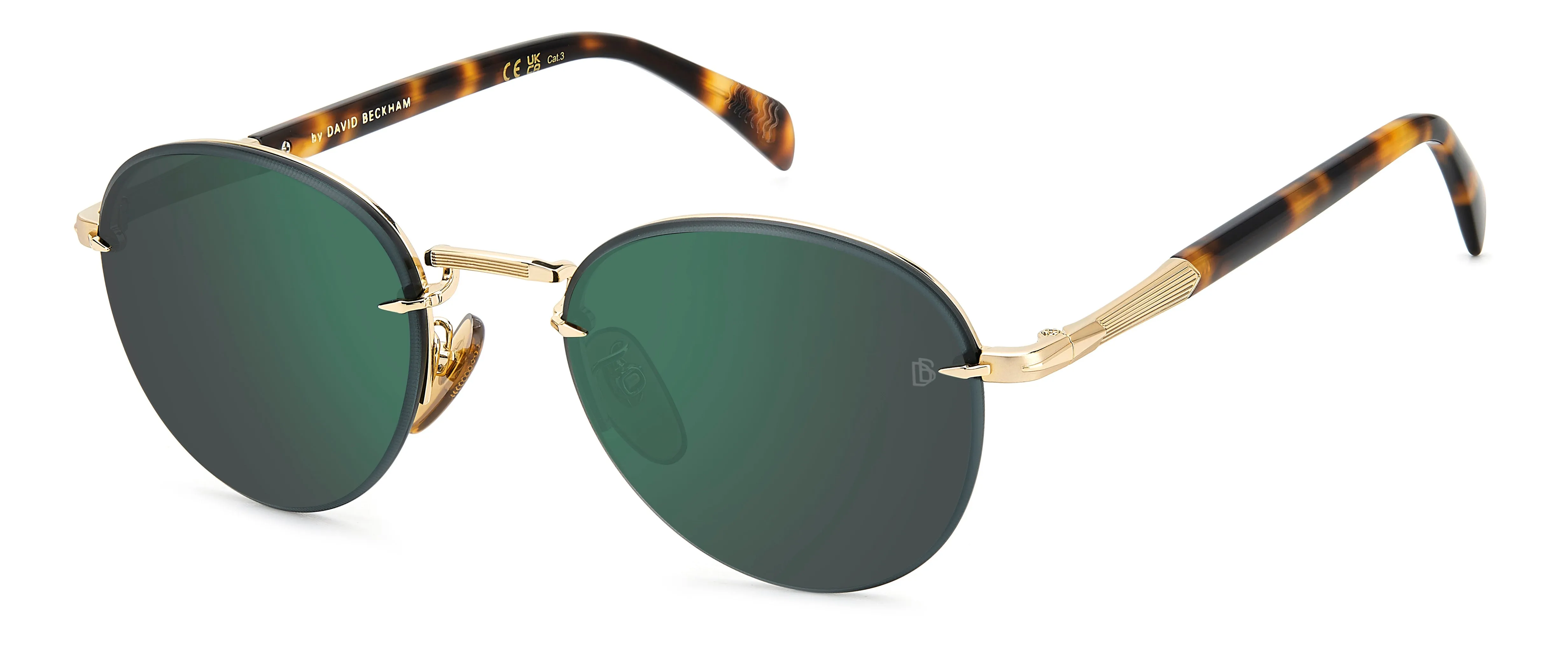 DAVID BECKHAM DAVID BECKHAM DB 1173/S 06J/MT Occhiali da sole Verde Specchiato - immagine 2
