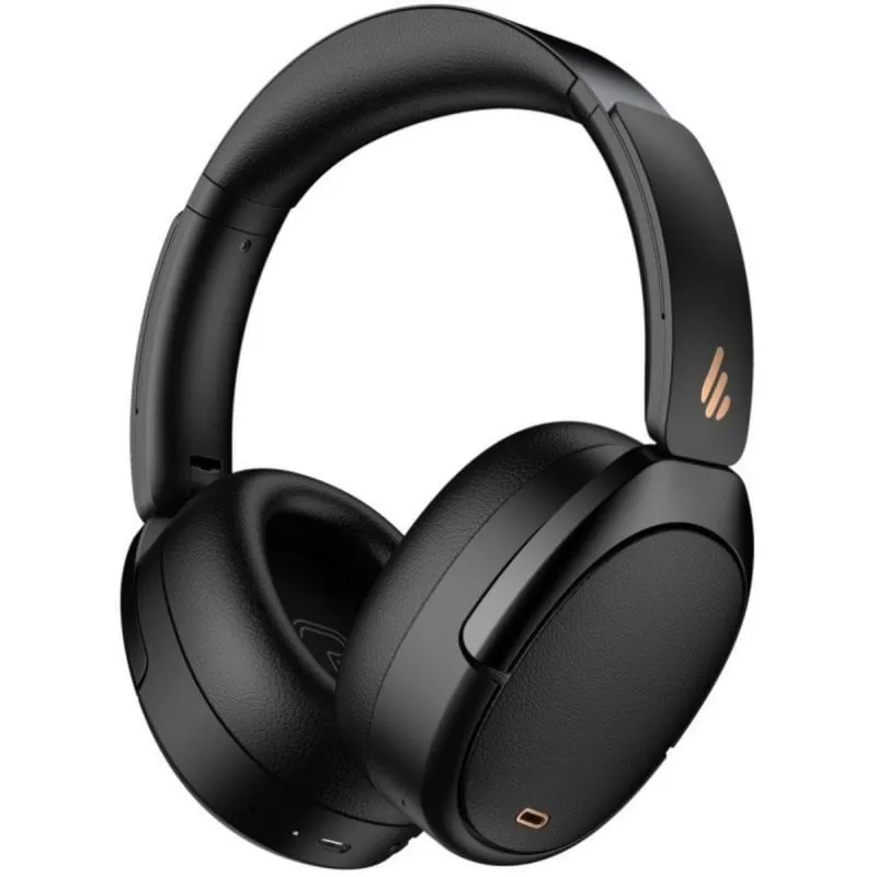 Cuffie Edifier wireless con cancellazione attiva del rumore, 8 livelli, microfoni 6, batteria 80 h, nero - immagine 1