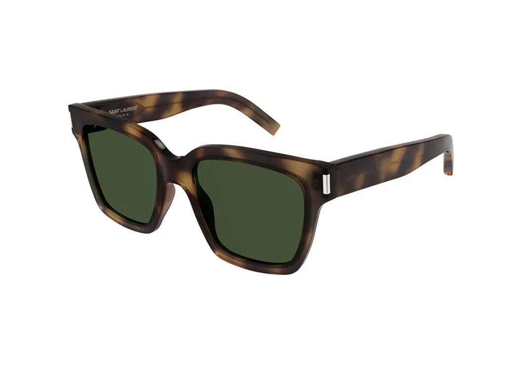 SAINT LAURENT Unisex SL 507 003 Occhiali da sole Acetato Havana Verde Squadrata Normale - immagine 1