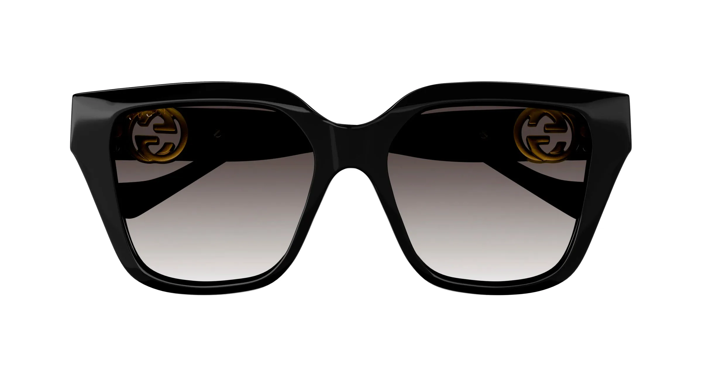 Gucci GG1023S 008 Occhiali da sole Iniettato Nero Grigio Squadrata Normale Sfumato - immagine 2