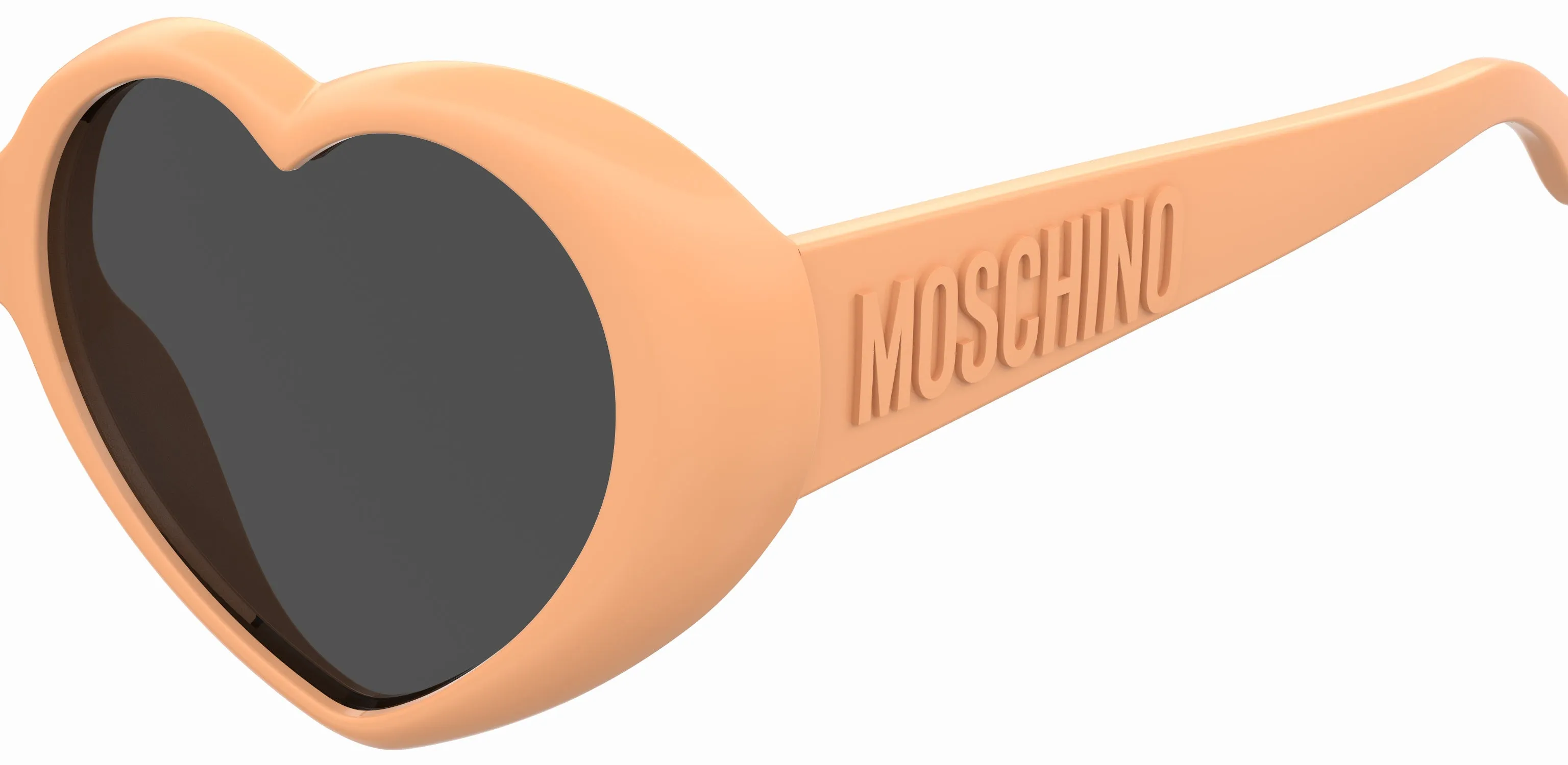 Moschino MOS128/S L7Q/IR Occhiali da sole Plastica Arancione Grigio Geometrica Normale - immagine 3