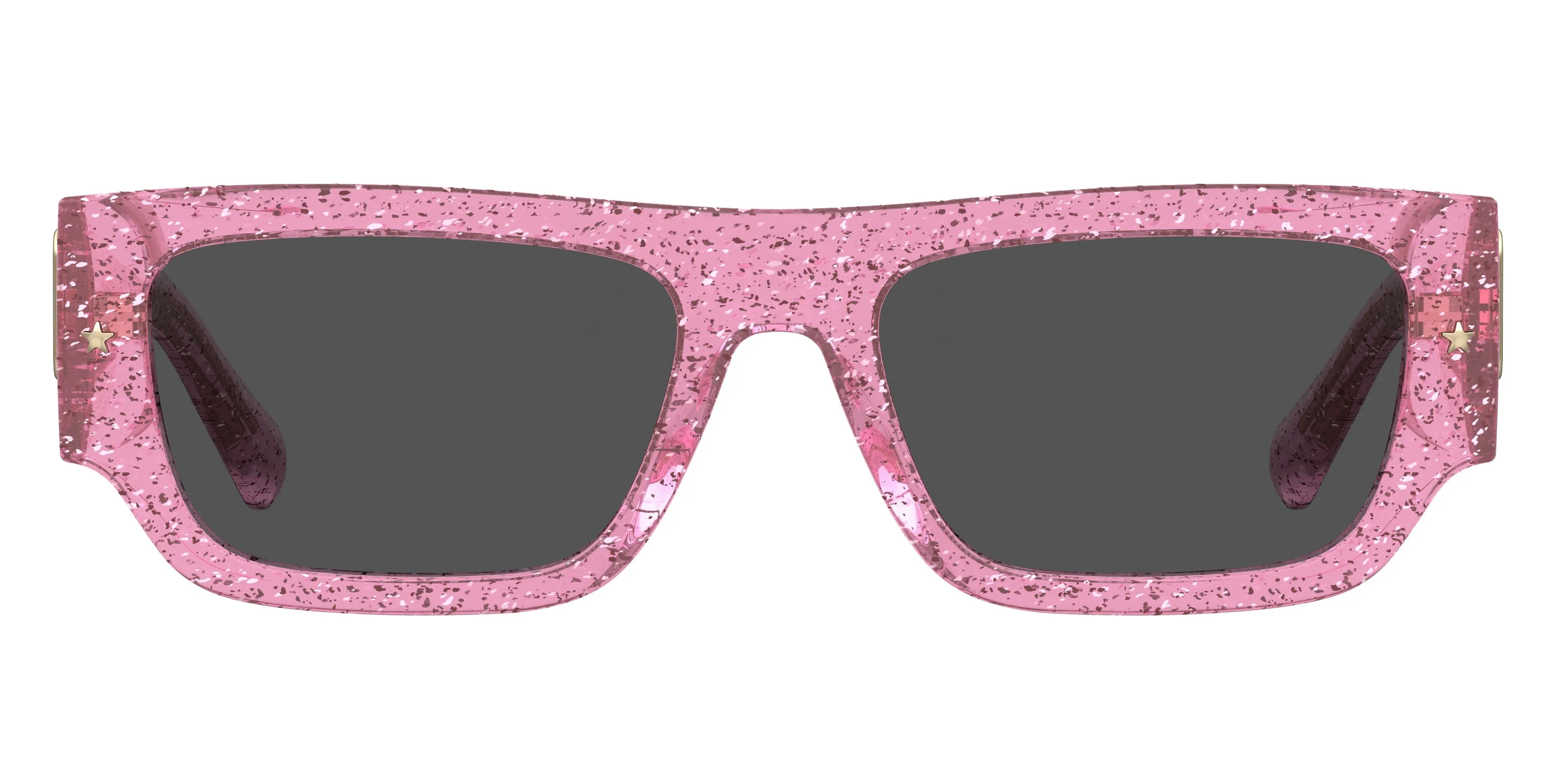 Chiara Ferragni CF 7013/S QR0/IR Occhiali da sole Plastica Rosa Glitter Grigio Squadrata Normale - immagine 2