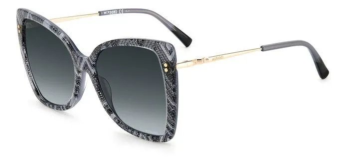 Missoni MIS 0083/S S37/9O Occhiali da sole Acetato Nero/bianco Grigio Farfalla Normale Sfumato - immagine 1