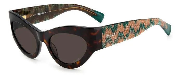 Missoni MIS 0078/S 086/70 Occhiali da sole Acetato Havana Marrone Cat Eye Normale - immagine 1
